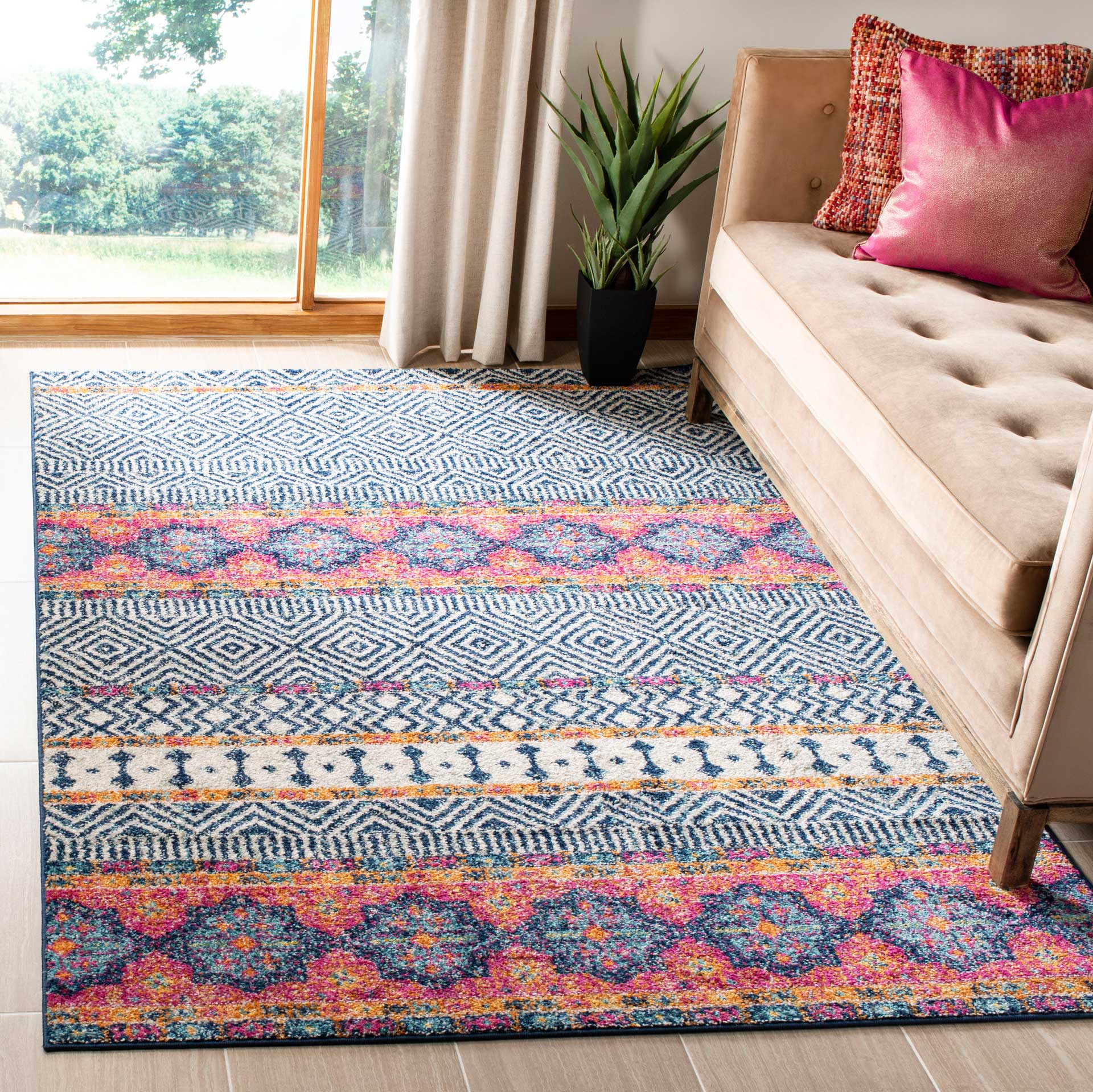 Madison Navy/Ivory Area Rug - Image 4