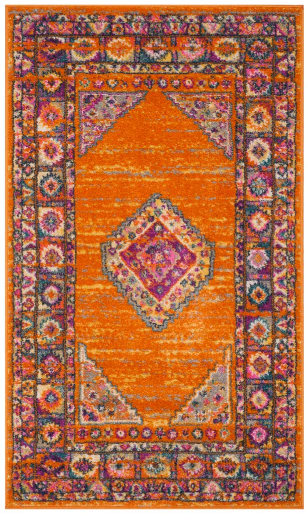 Madison Orange/Fuchsia Area Rug - Image 3