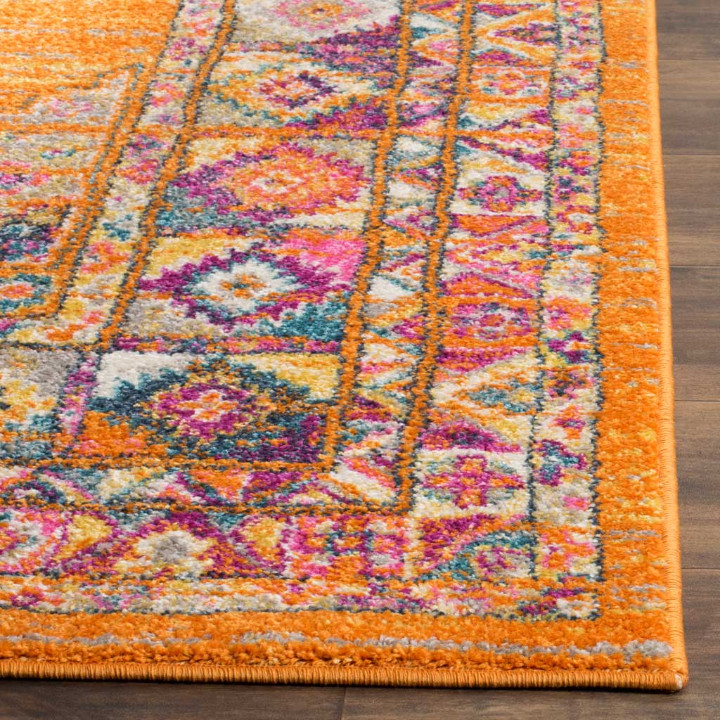 Madison Orange/Fuchsia Area Rug - Image 4