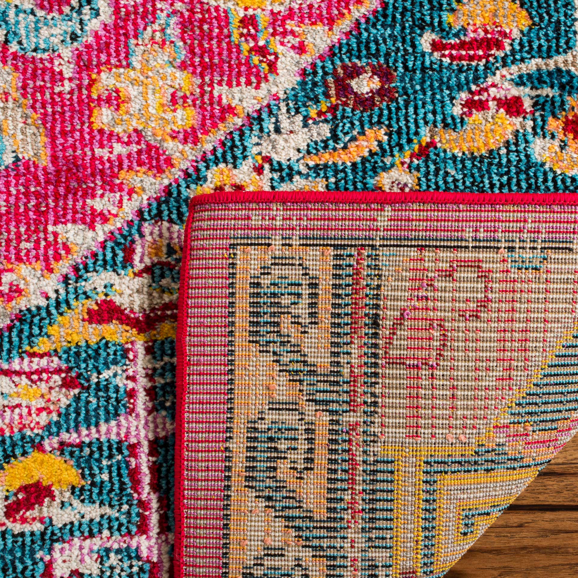 Madison Pink/Turquoise Area Rug - Image 3