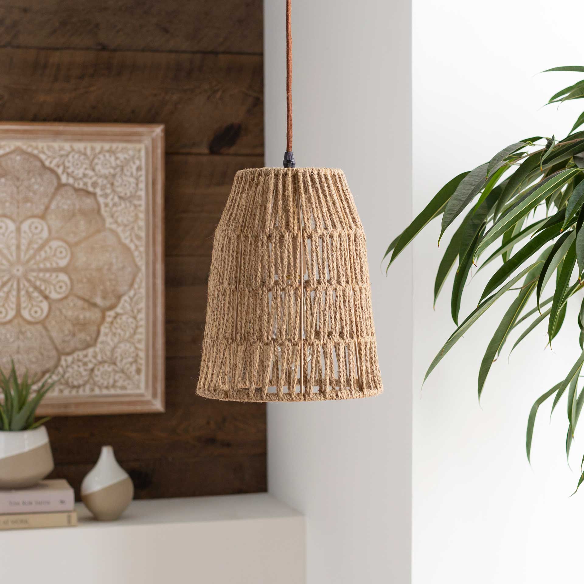 Madison Rope Ceiling Lamp Natural - Image 3