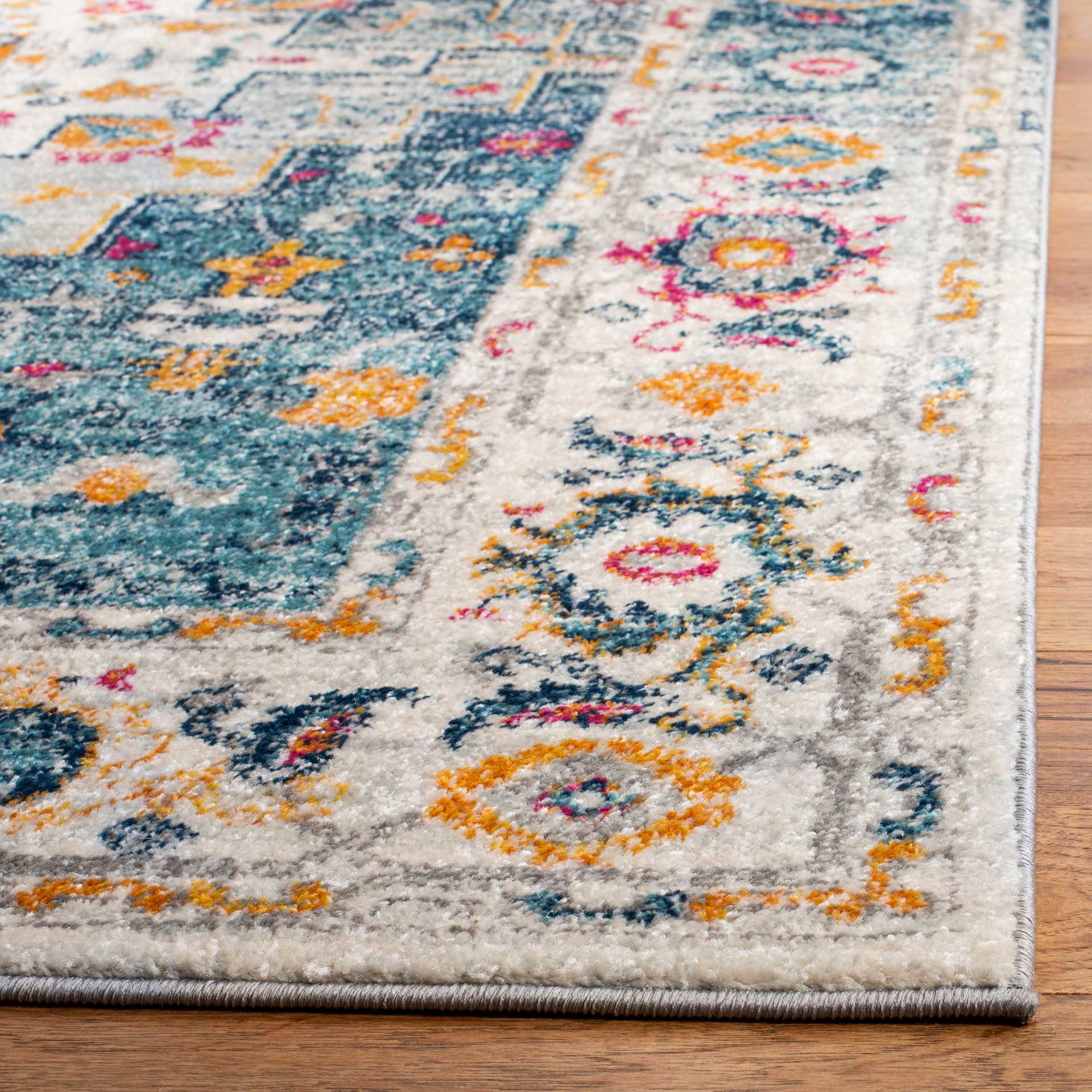 Madison Turquoise/Ivory Area Rug - Image 5
