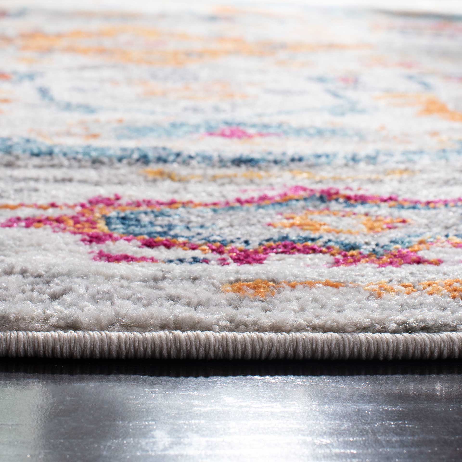 Madison Turquoise/Ivory Round Rug - Image 2
