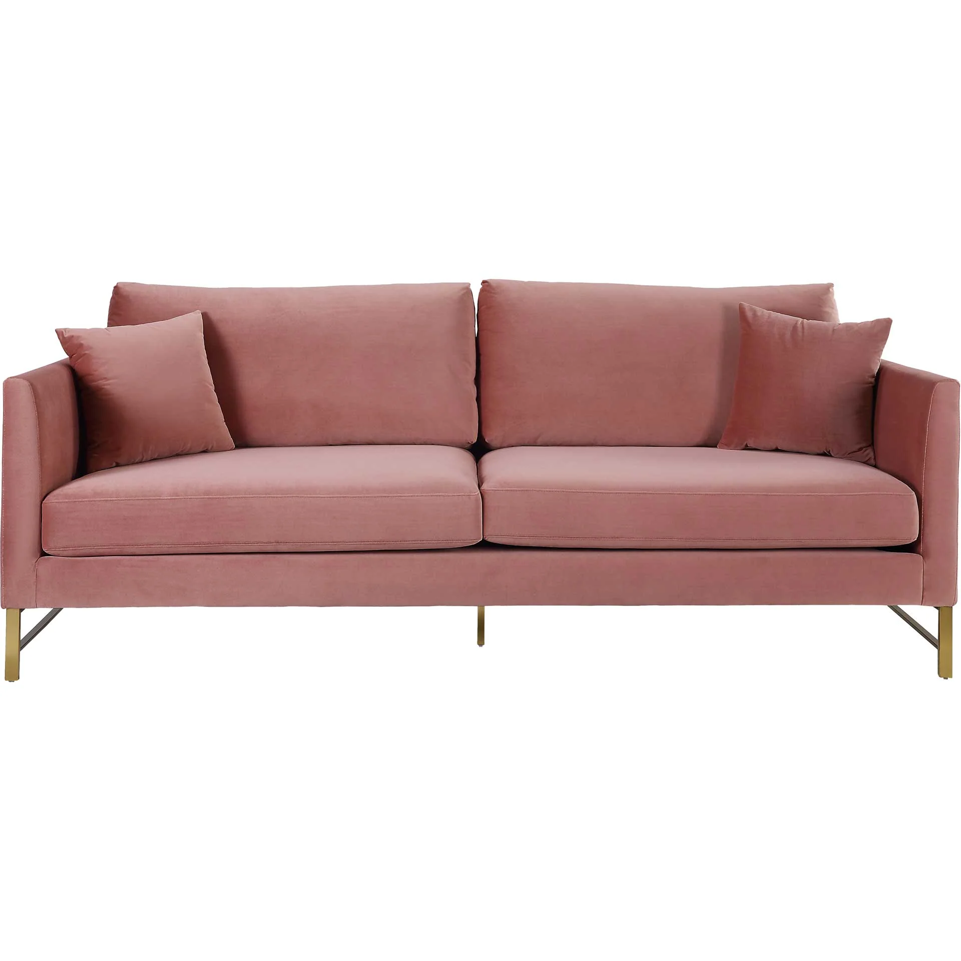 Madison Velvet Sofa Rose - Image 2