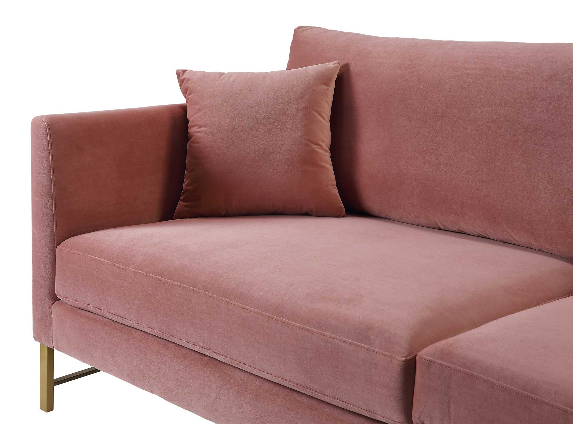 Madison Velvet Sofa Rose - Image 4