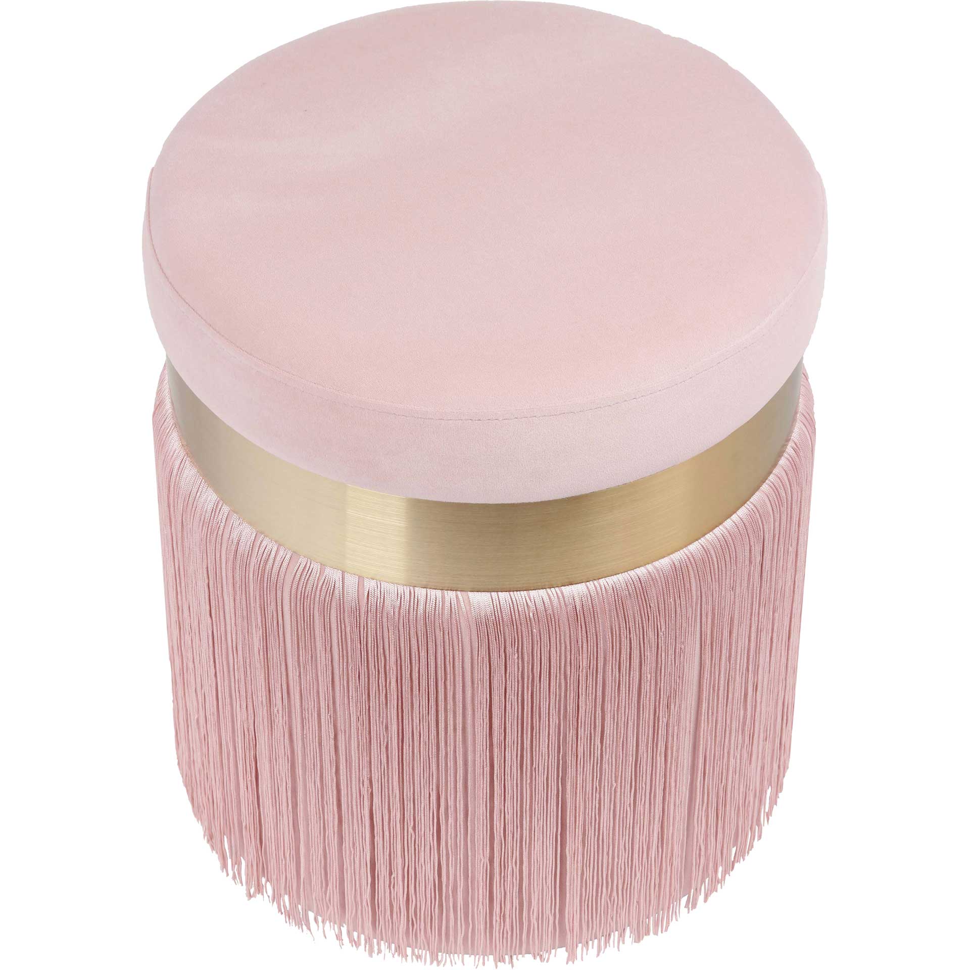 Maeve Tasseled Ottoman Blush - Image 3