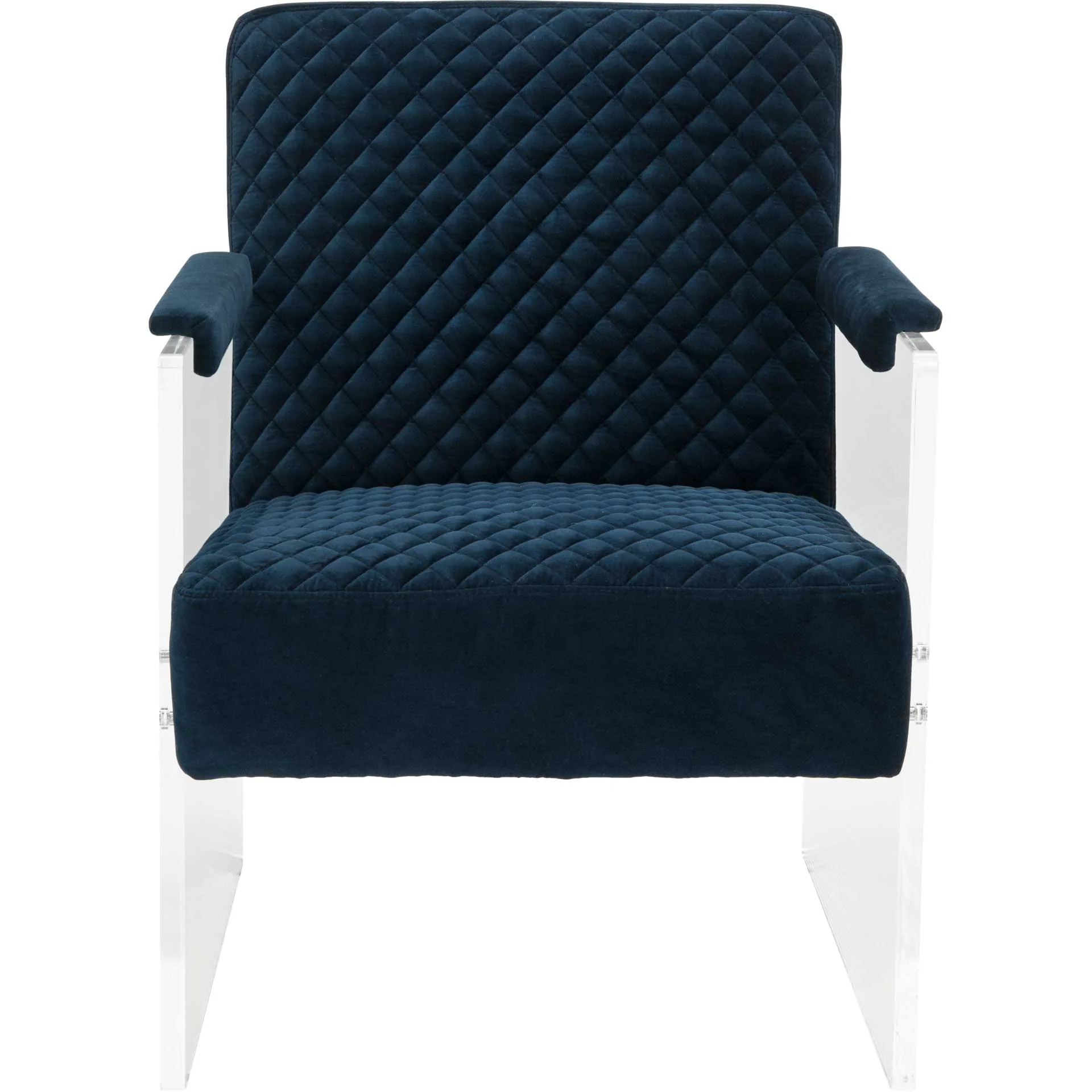 Maggie Acrylic Arm Chair Navy Blue - Image 2