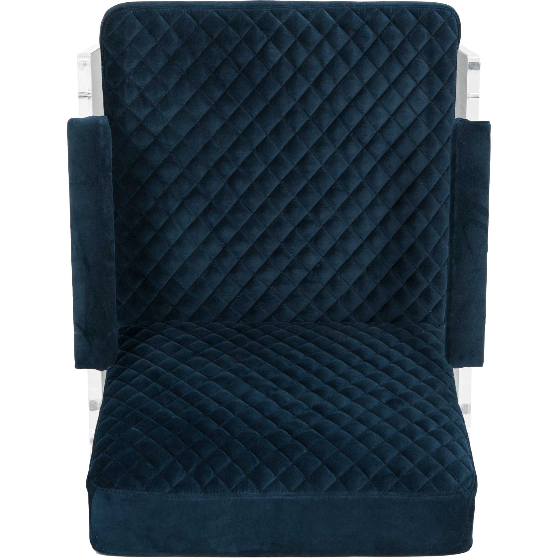 Maggie Acrylic Arm Chair Navy Blue - Image 6