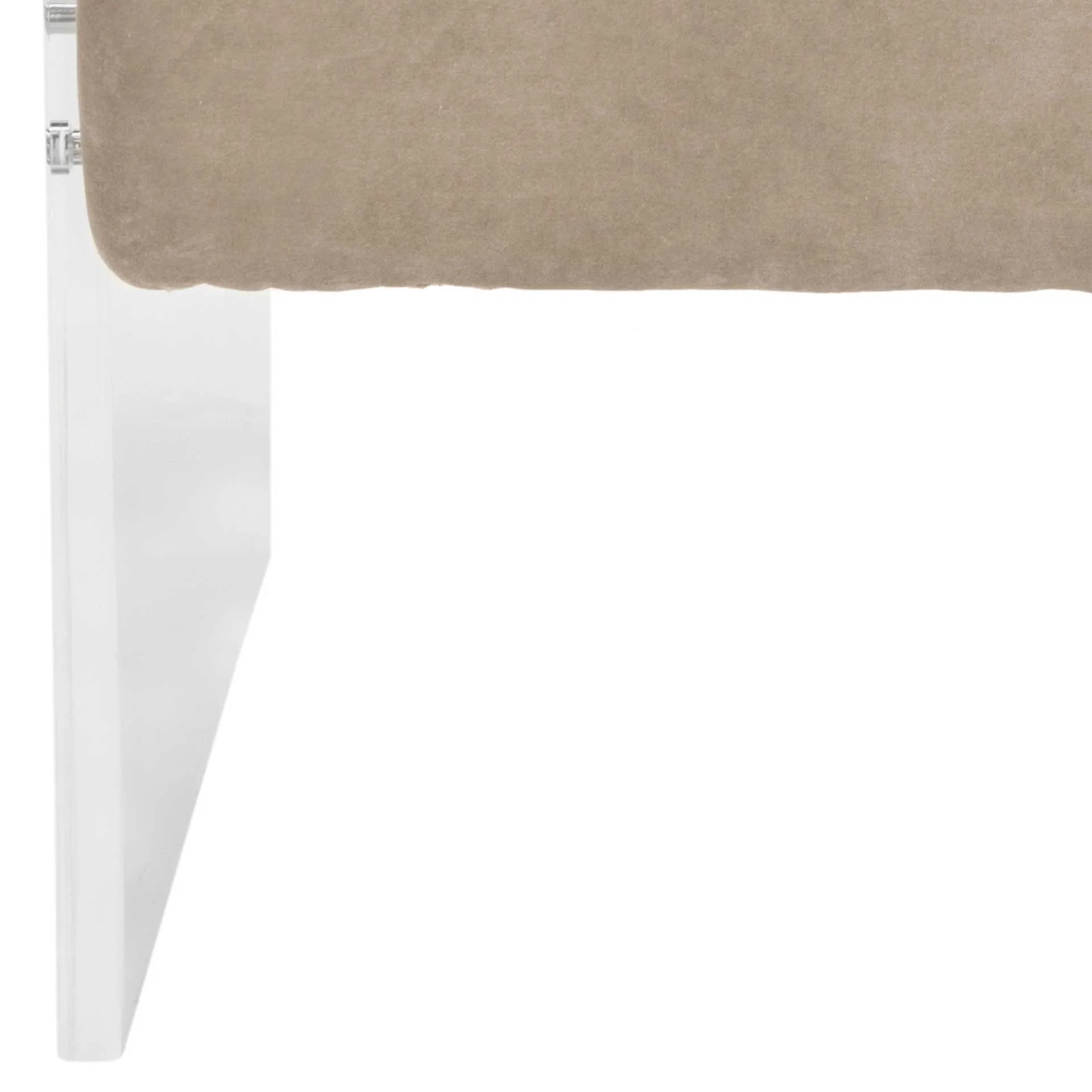 Maggie Acrylic Arm Chair Taupe - Image 9