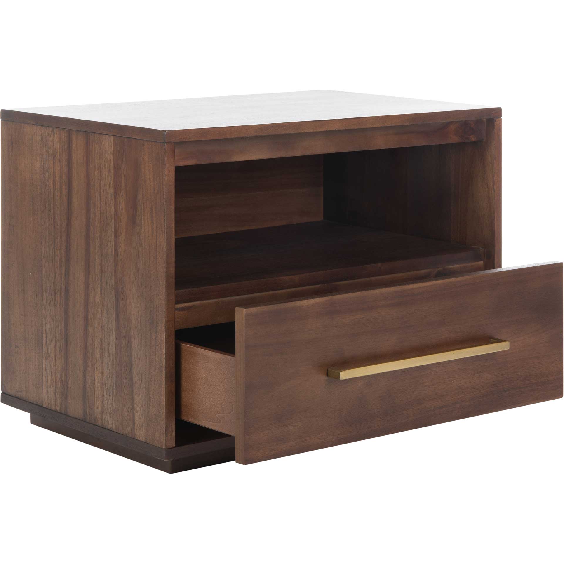 Magna 1 Drawer Nightstand Brown - Image 2