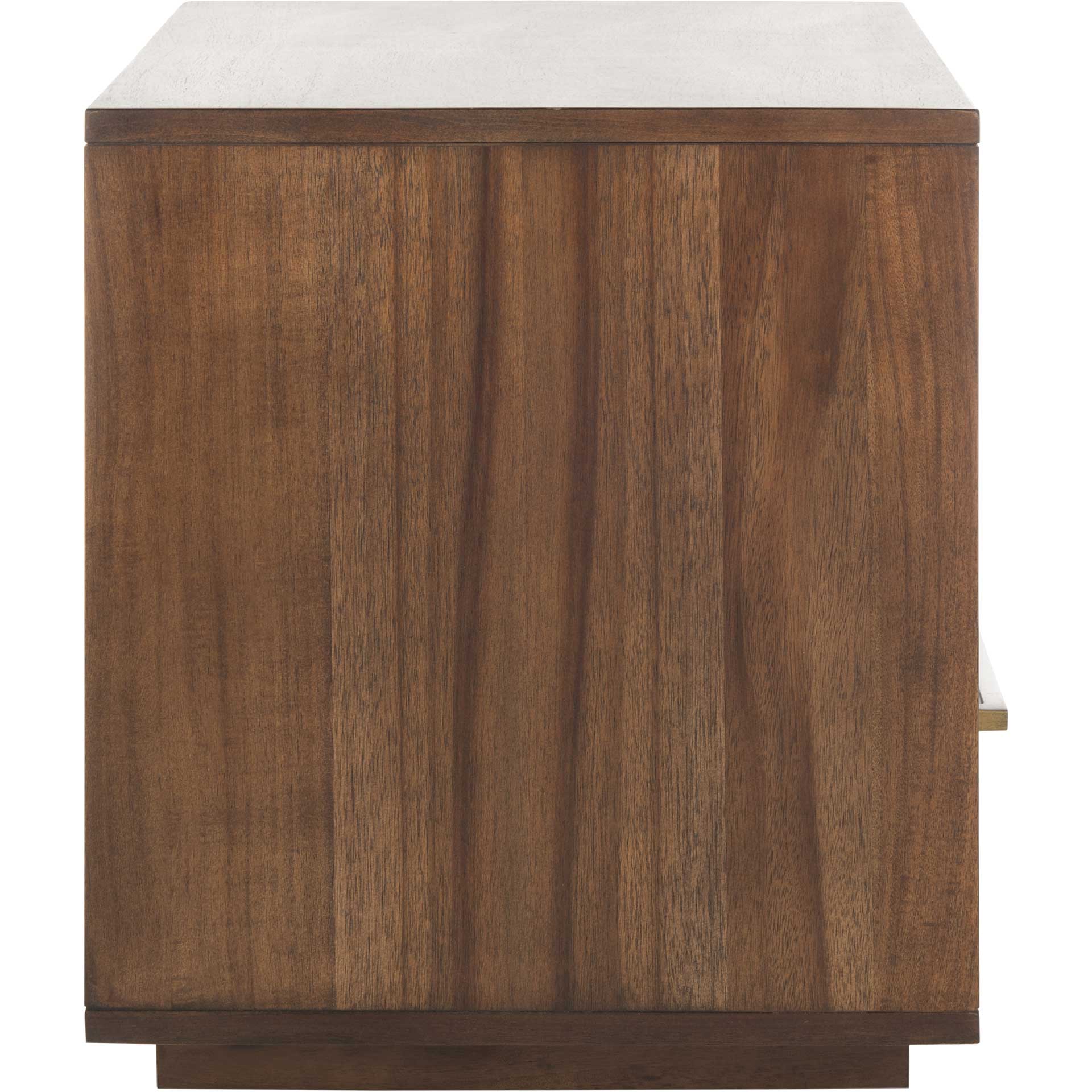 Magna 1 Drawer Nightstand Brown - Image 3