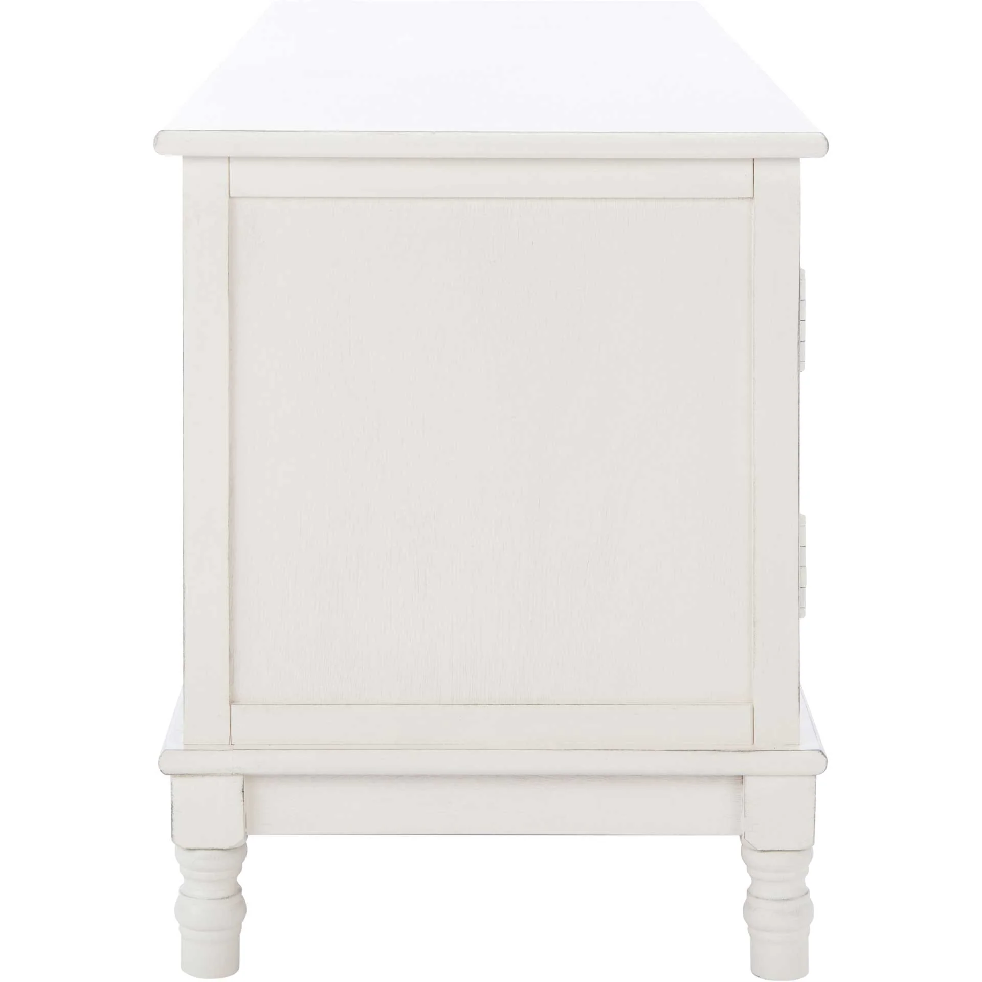Magnolia 2 Door 2 Shelf Media Stand Distressed White - Image 3