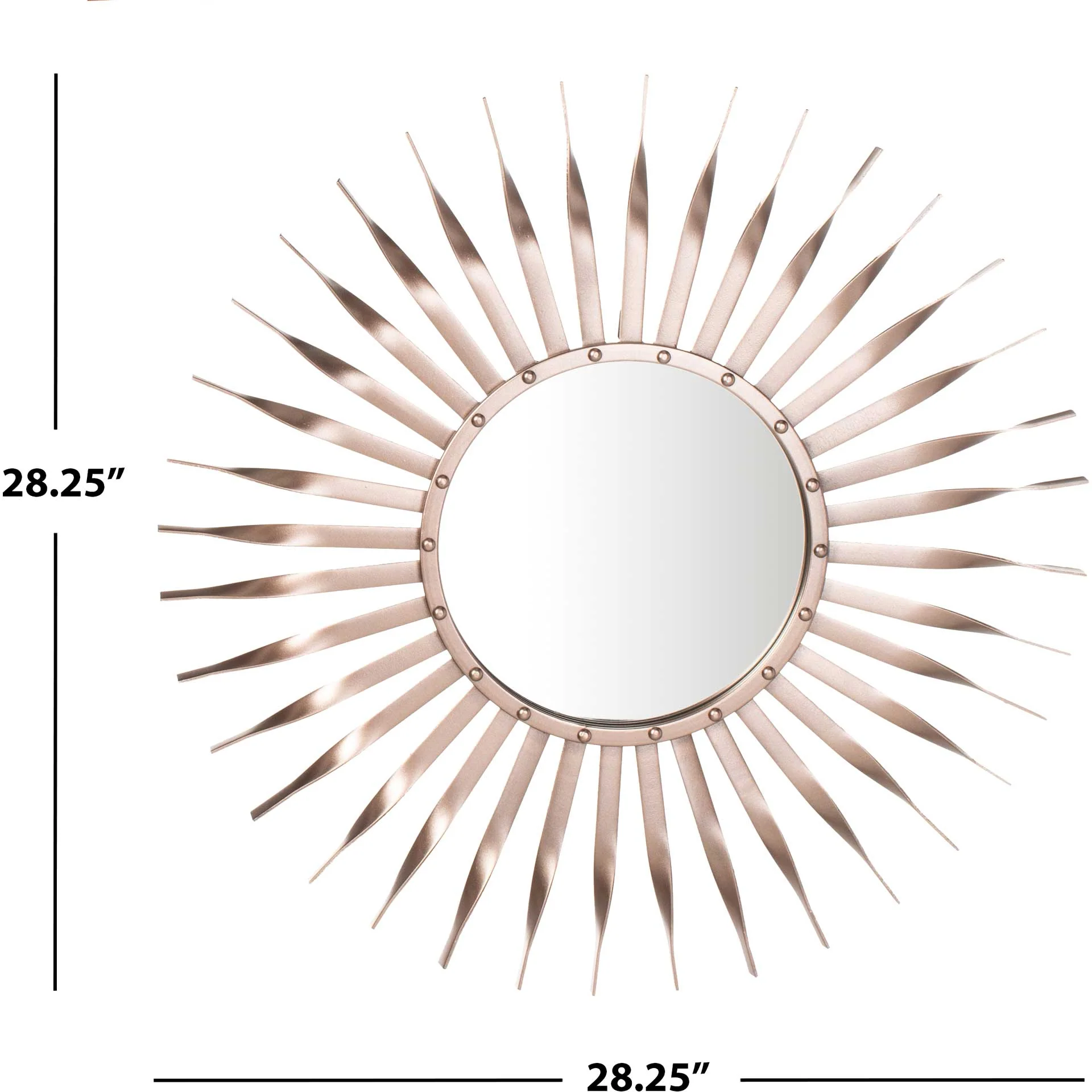 Maia Sunburst Mirror Rose Gold - Image 3