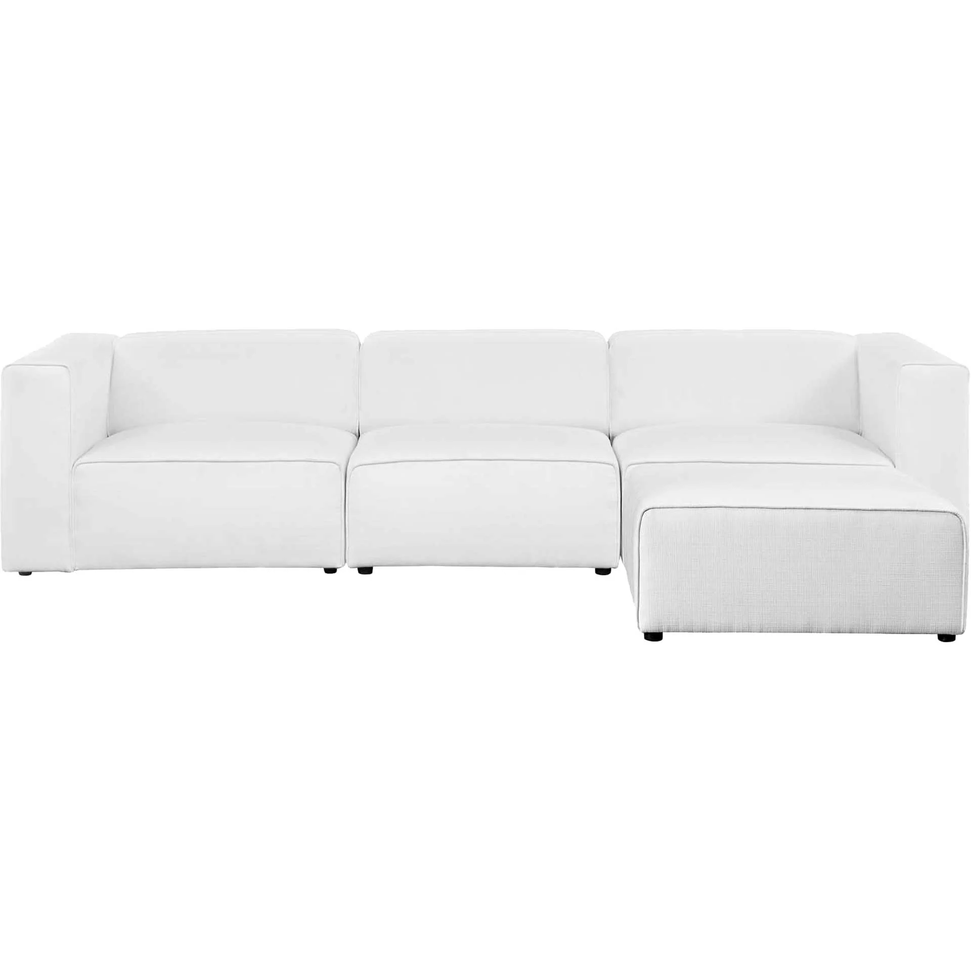 Maisie 4 Piece Sectional Sofa White - Image 2