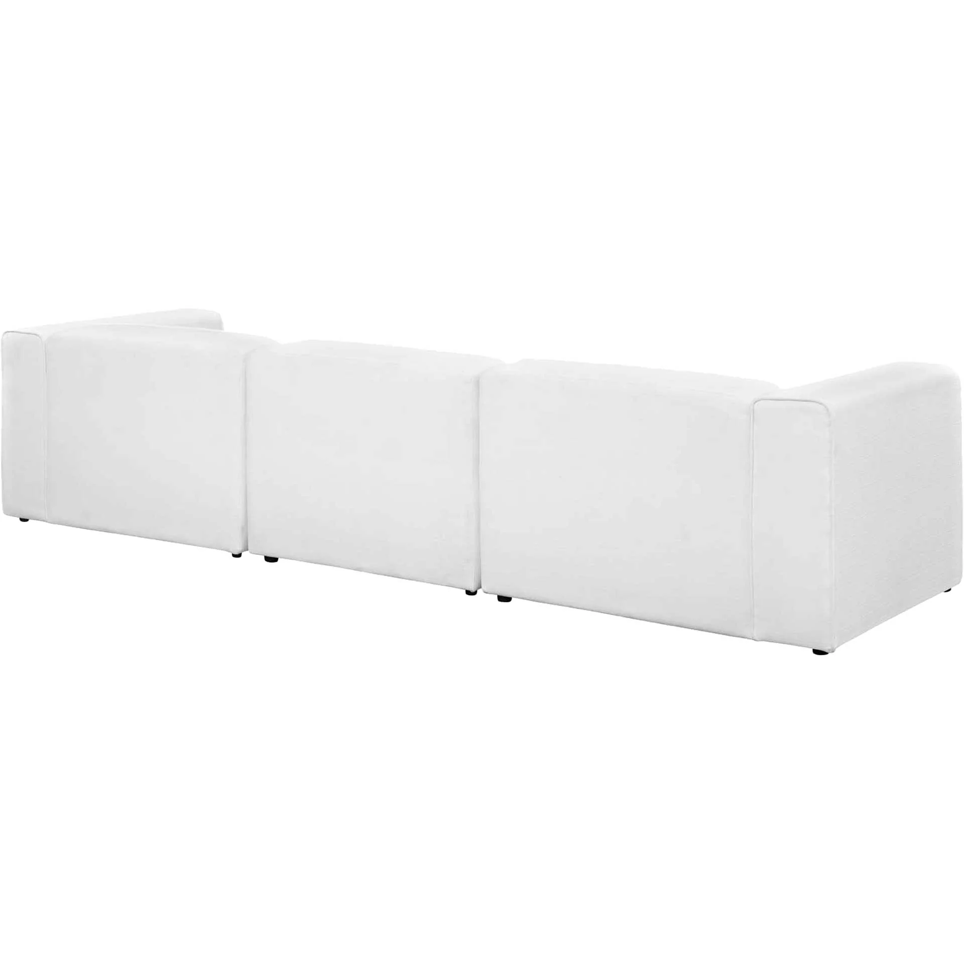 Maisie 4 Piece Sectional Sofa White - Image 3