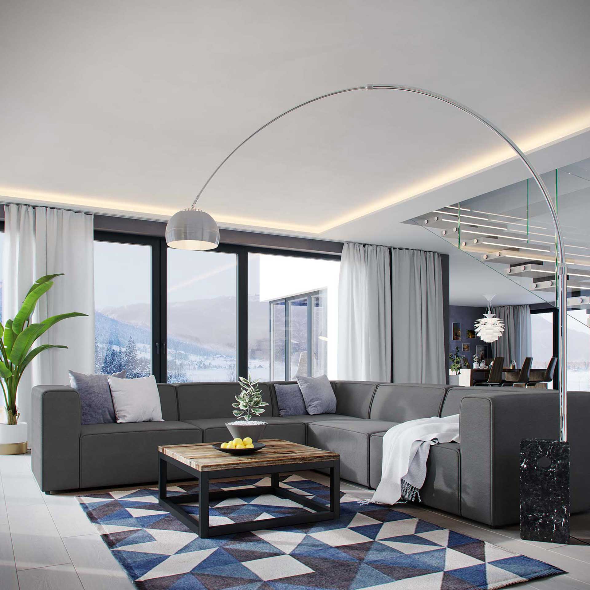 Maisie 5 Piece Corner Sectional Sofa Gray - Image 6