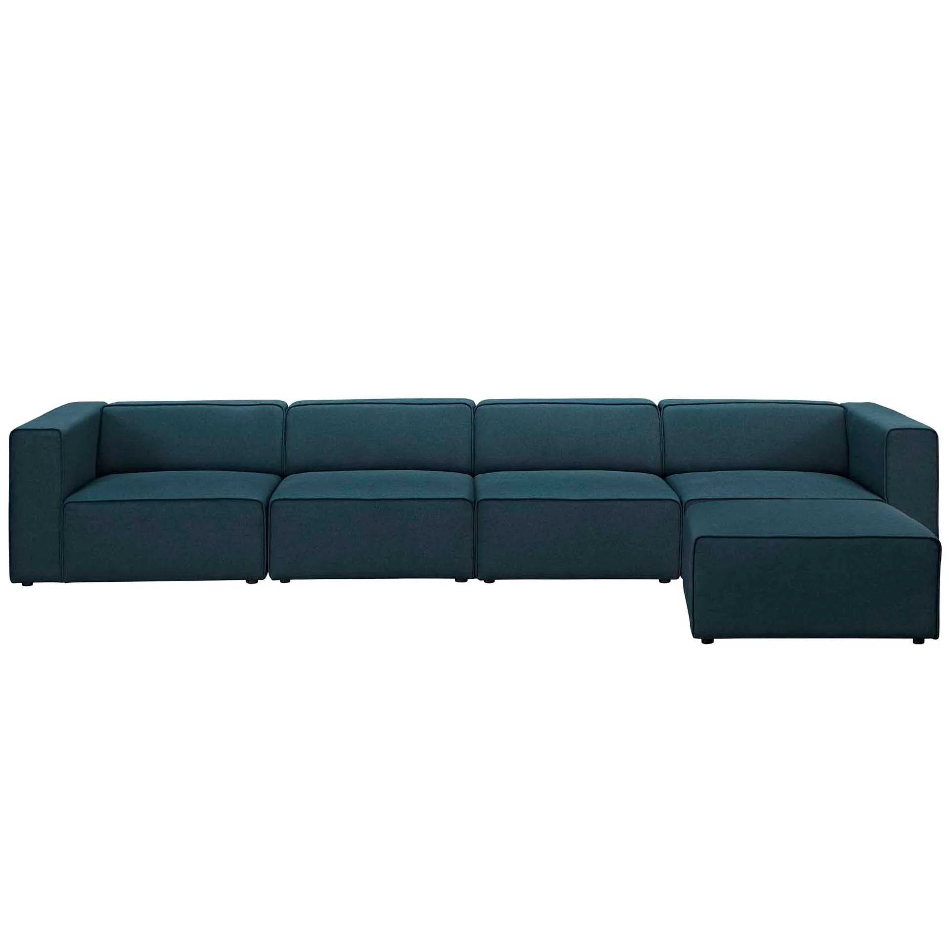 Maisie 5 Piece Sectional Sofa Blue - Image 2