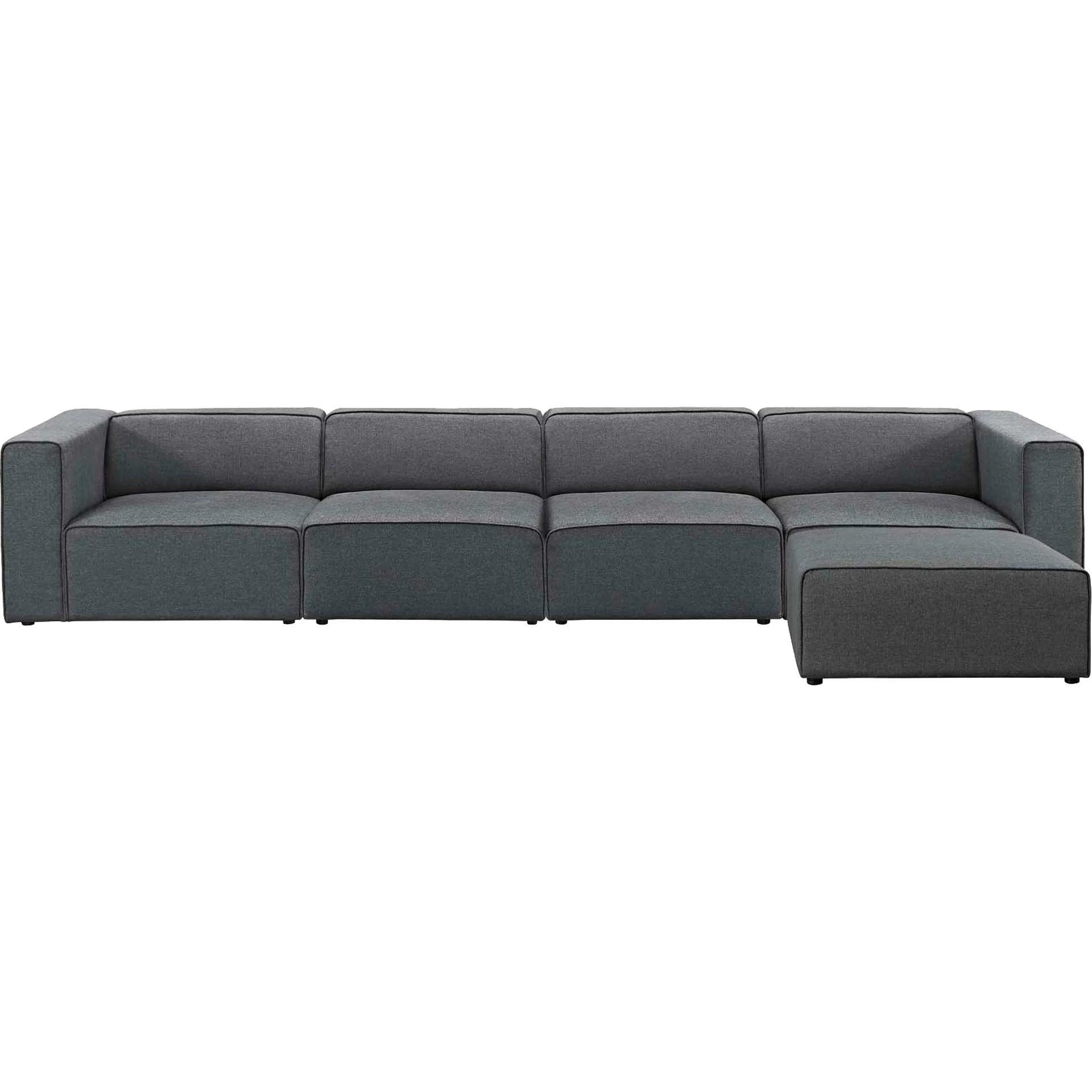 Maisie 5 Piece Sectional Sofa Gray - Image 2