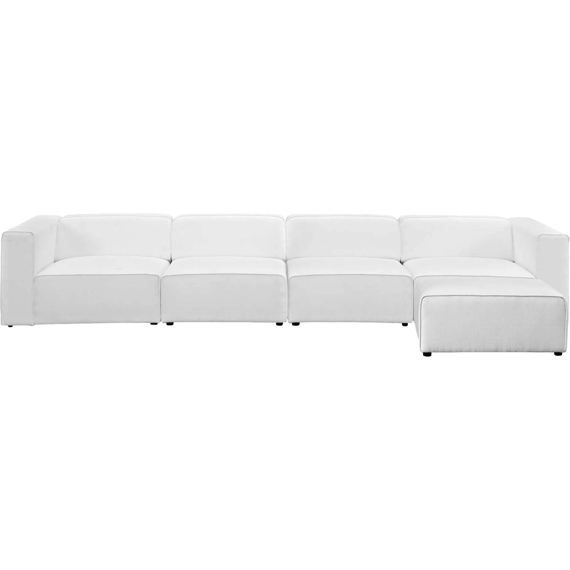 Maisie 5 Piece Sectional Sofa White - Image 2