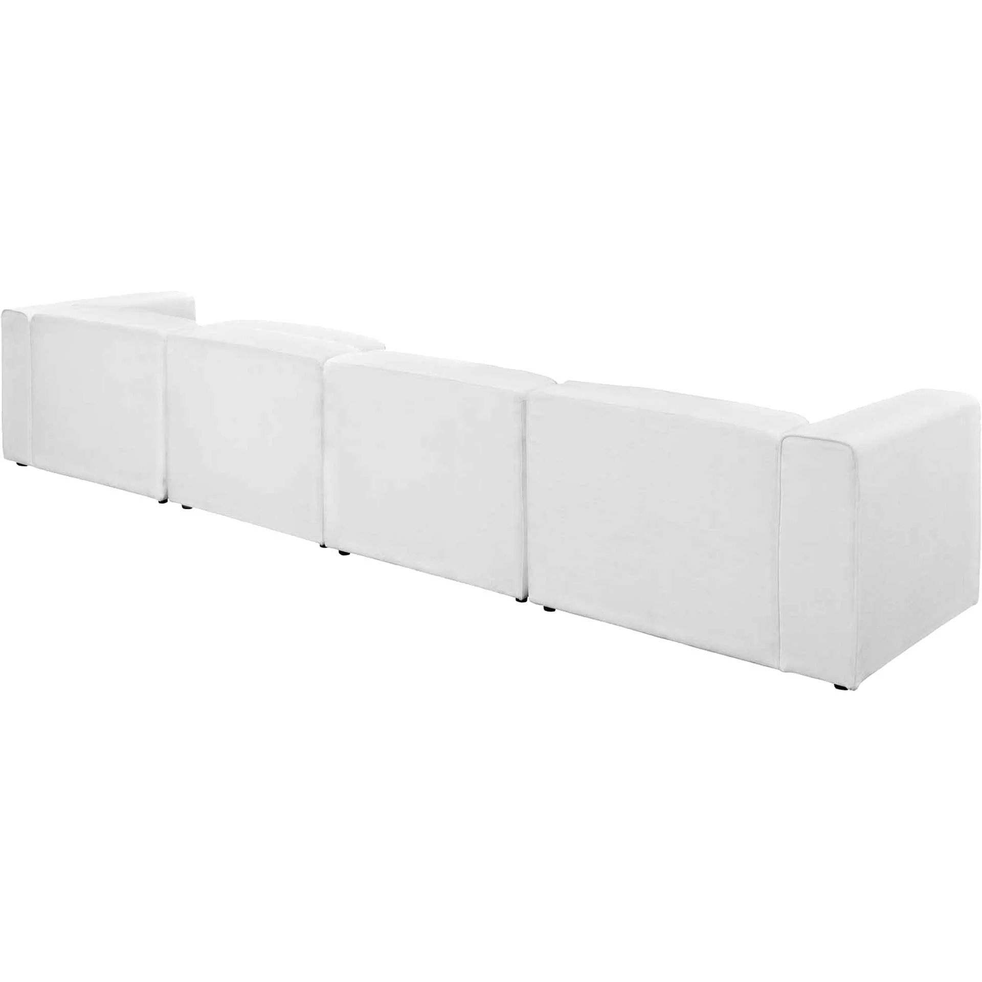 Maisie 5 Piece Sectional Sofa White - Image 3