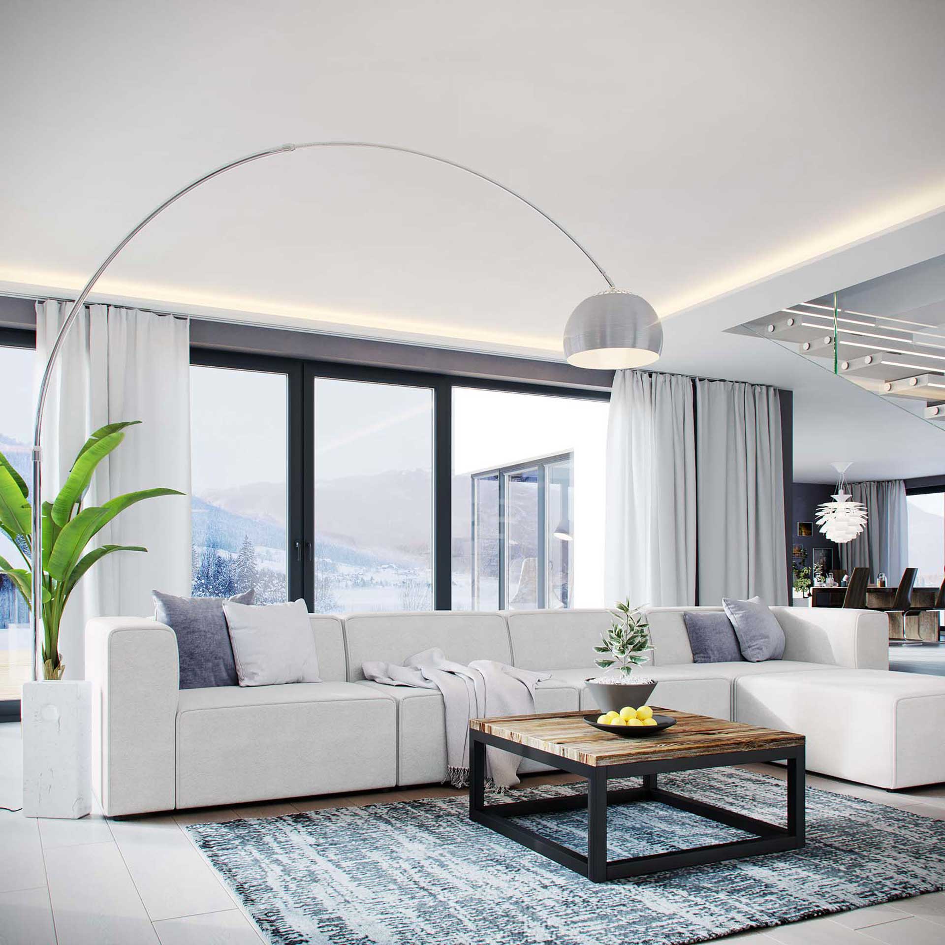 Maisie 5 Piece Sectional Sofa White - Image 4