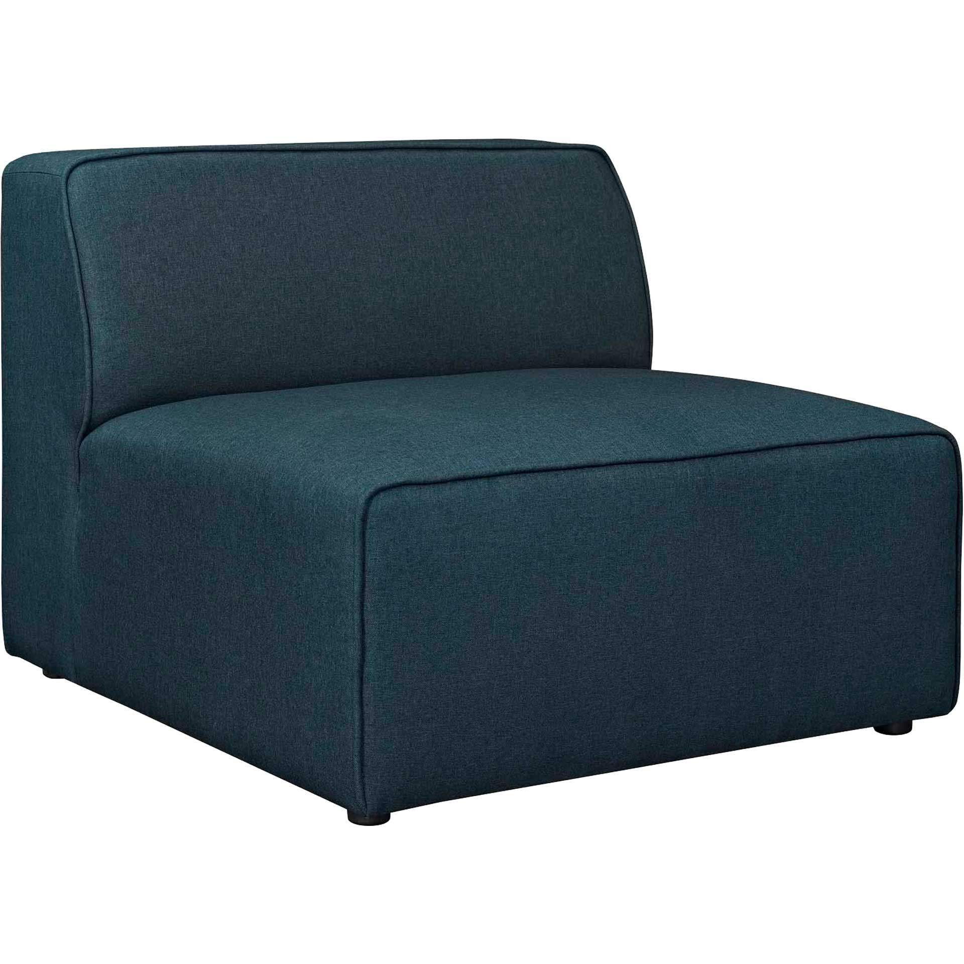 Maisie 7 Piece Armless Corner Sectional Sofa Blue - Image 3