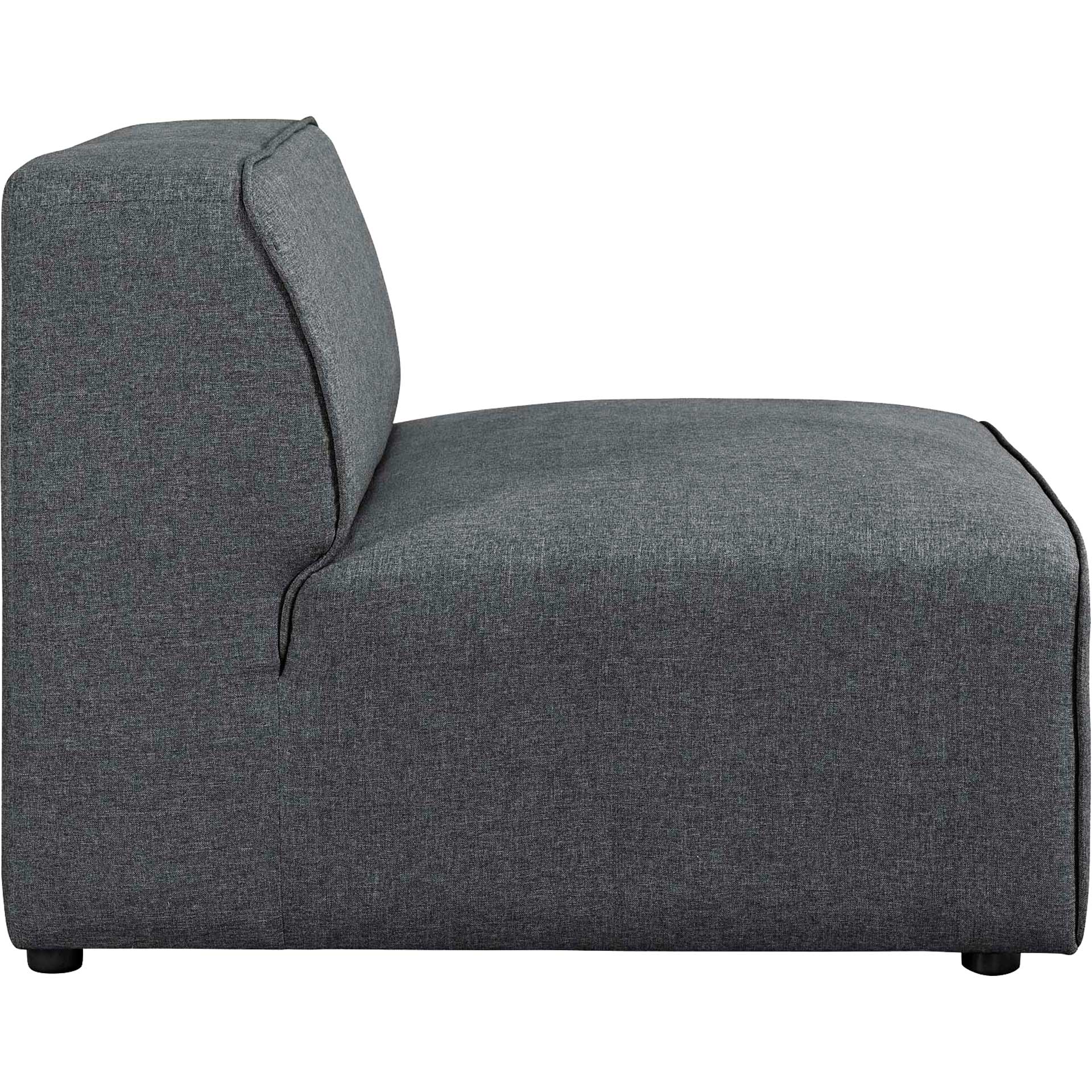 Maisie 7 Piece Armless Corner Sectional Sofa Gray - Image 4
