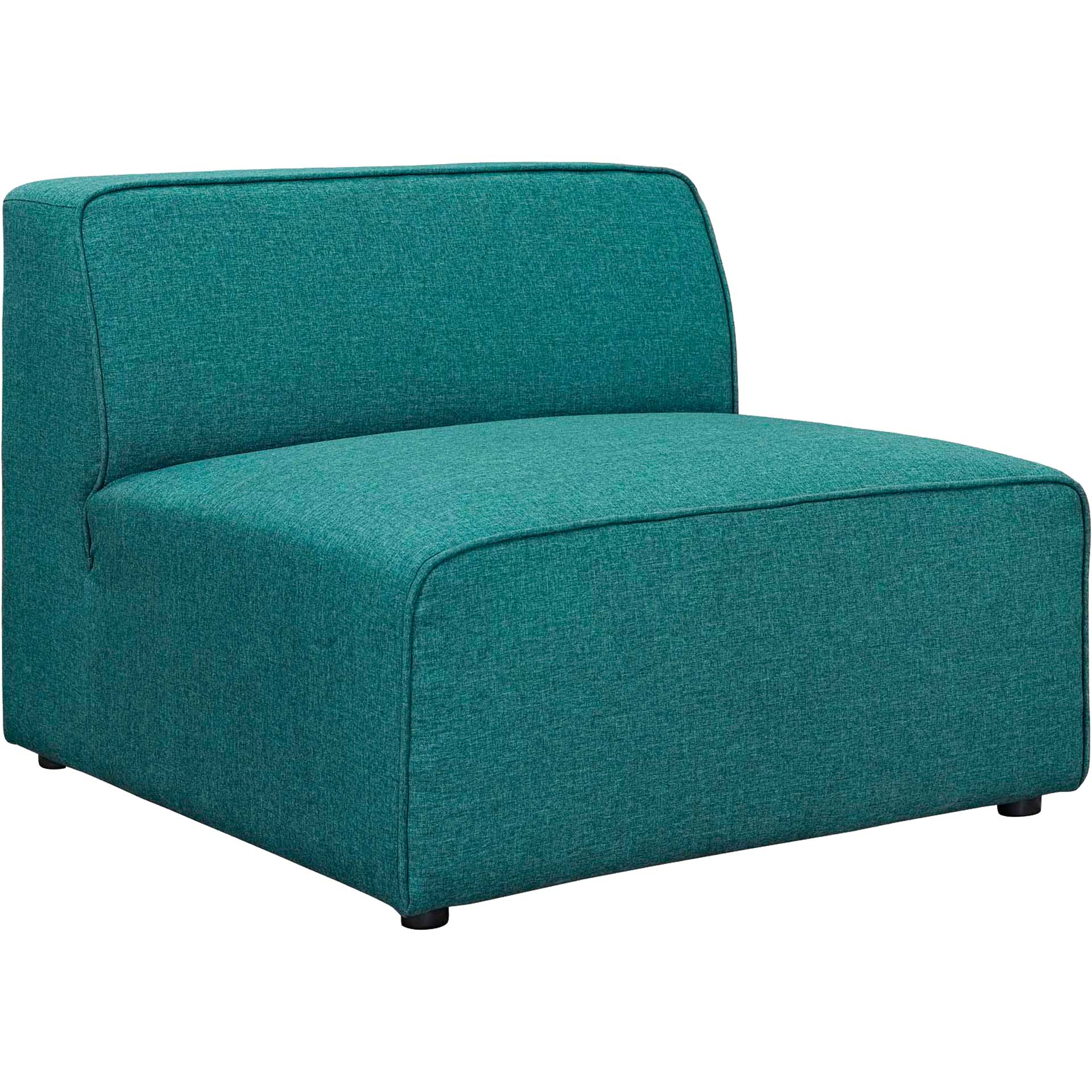 Maisie 7 Piece Armless Corner Sectional Sofa Teal - Image 3