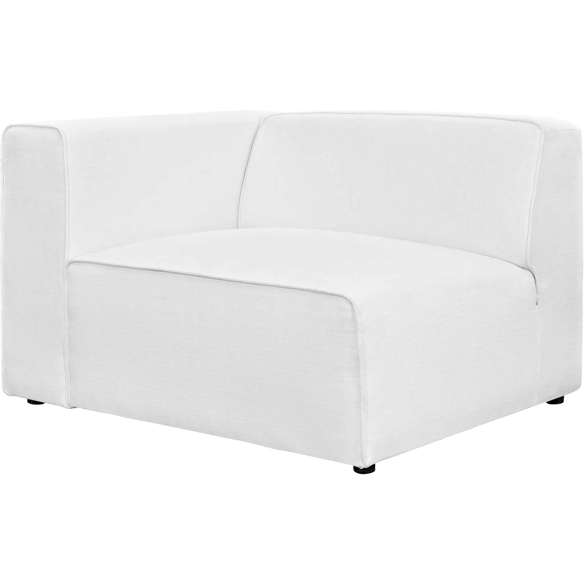 Maisie 7 Piece Corner Sectional Sofa White - Image 2