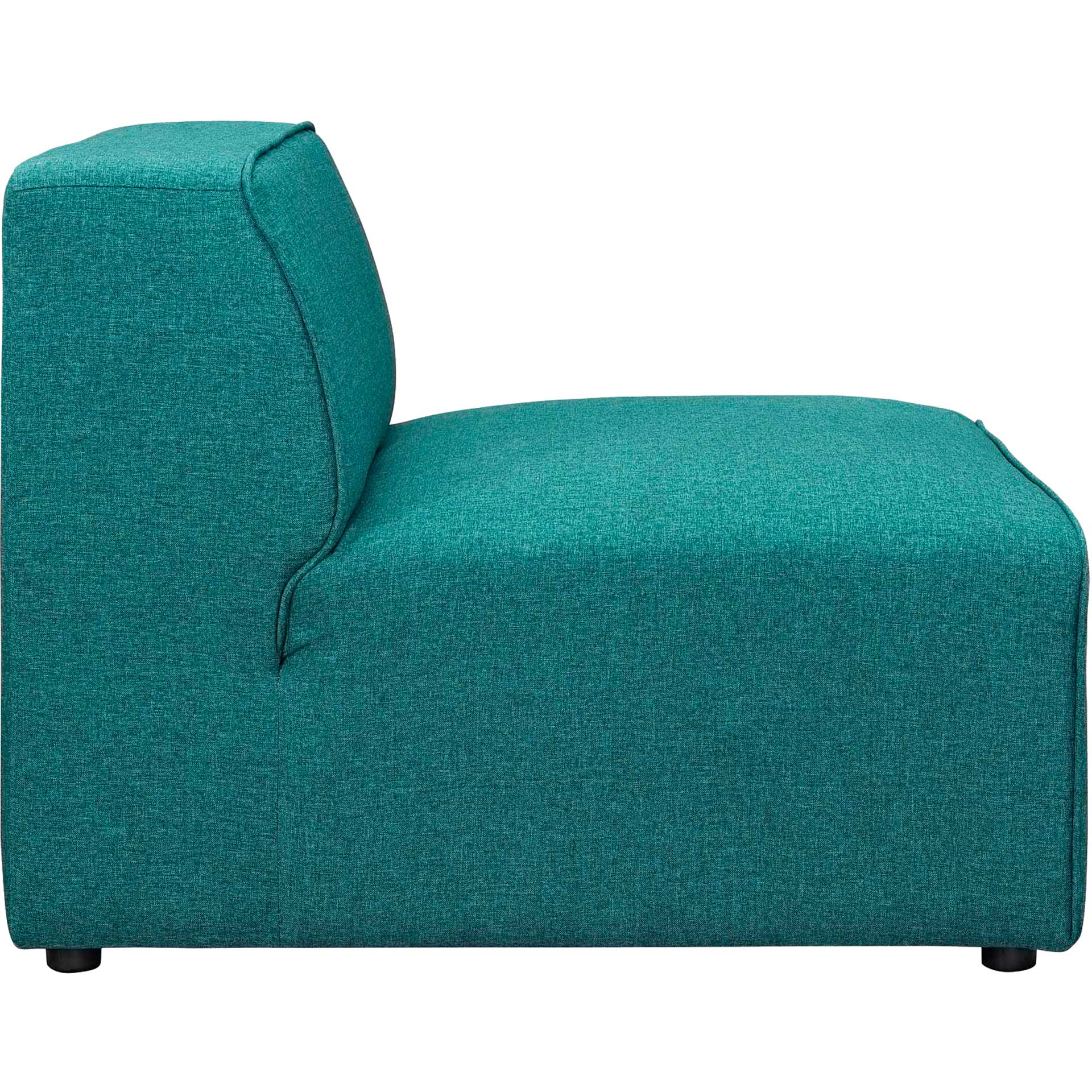Maisie Fabric Armless Chair Teal - Image 2