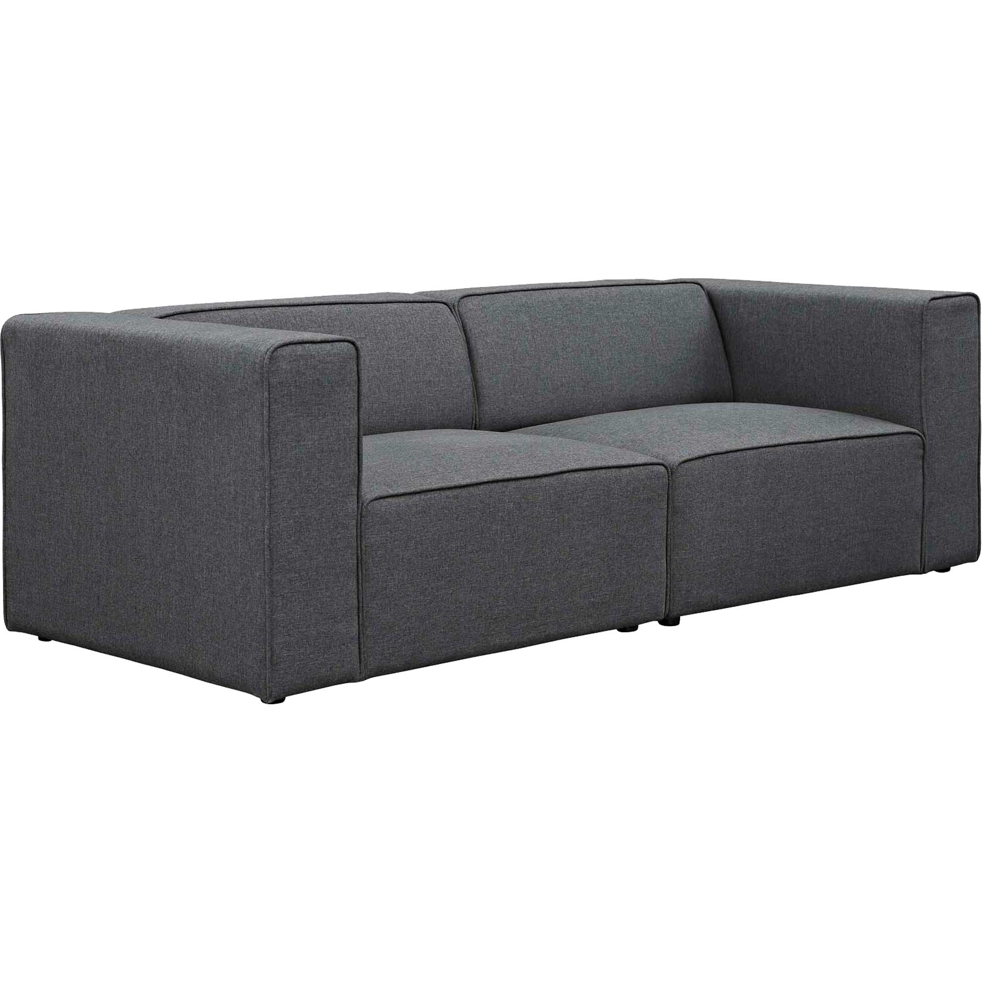 Maisie Fabric Loveseat Gray - Image 2