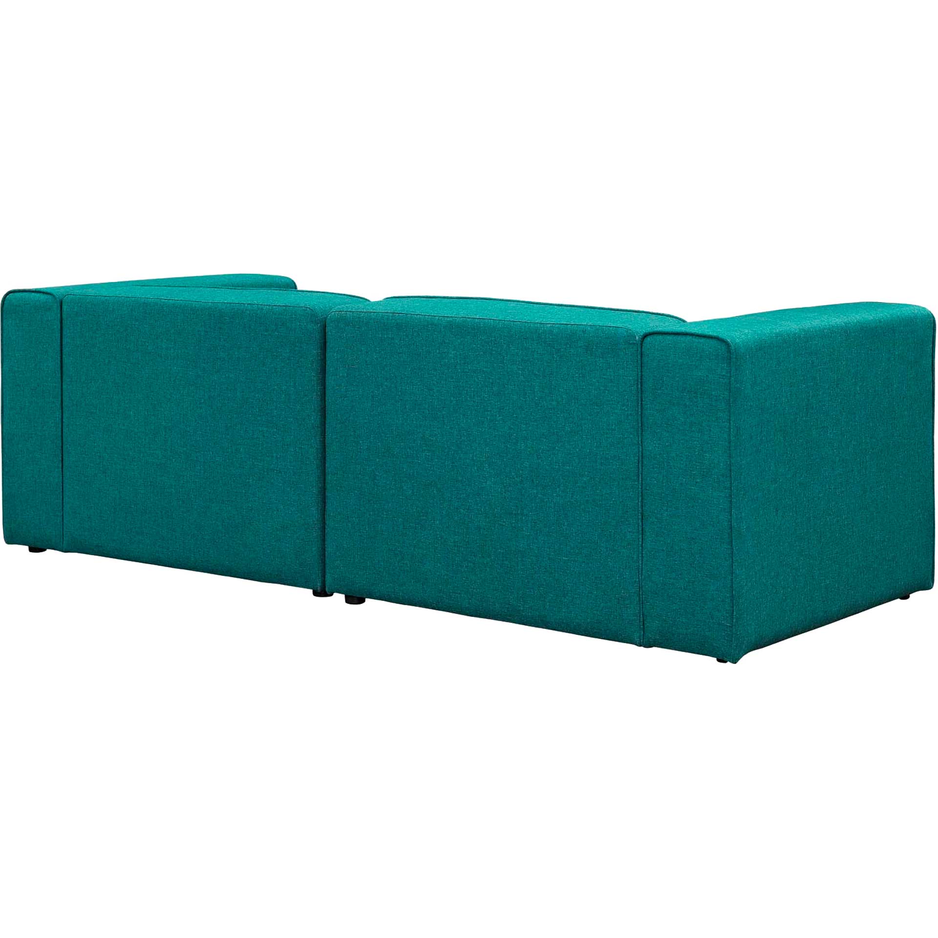 Maisie Fabric Loveseat Teal - Image 3
