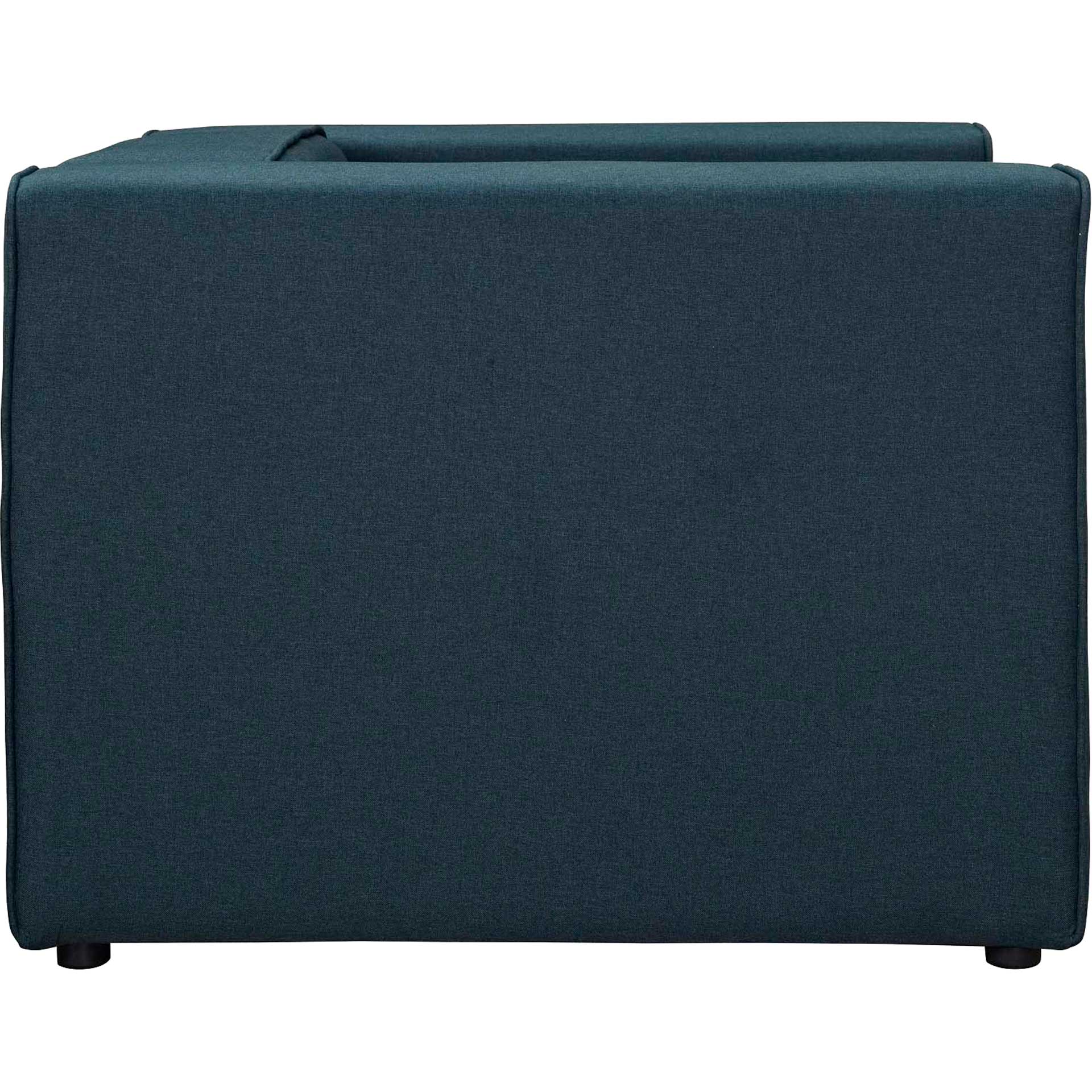 Maisie Upholstered Fabric Armchair Blue - Image 2