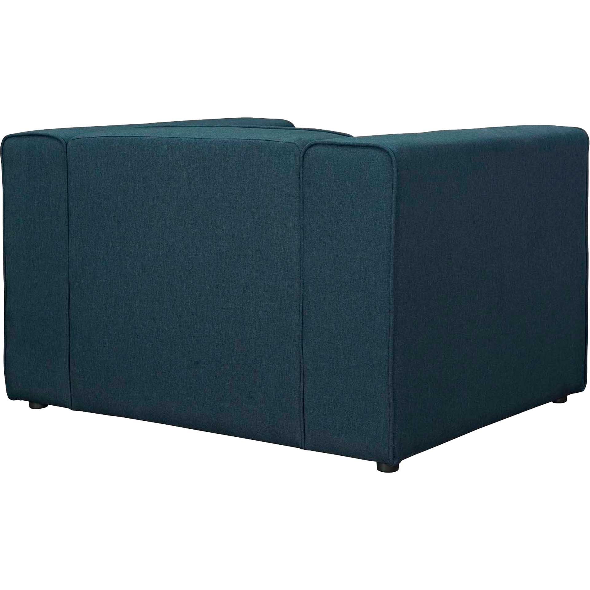 Maisie Upholstered Fabric Armchair Blue - Image 3