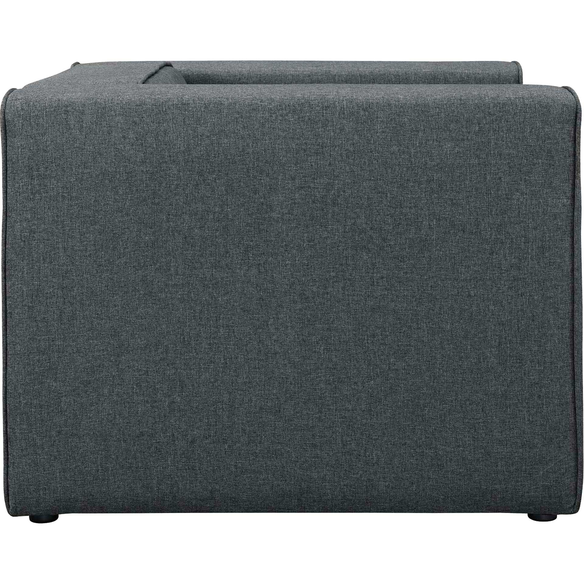 Maisie Upholstered Fabric Armchair Gray - Image 2