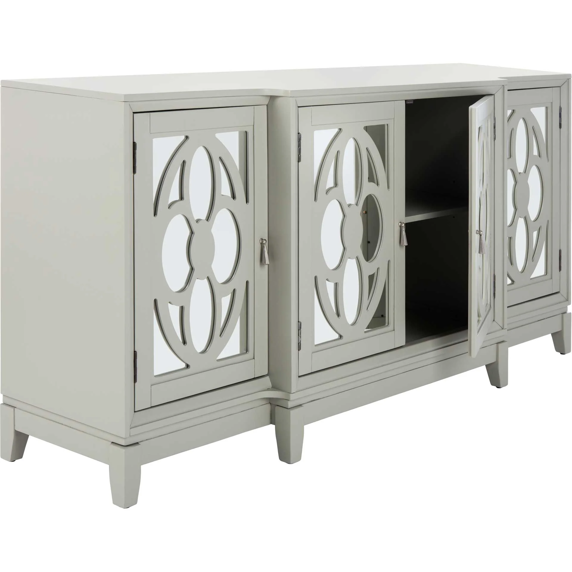 Makani Mirrored Sideboard Gray - Image 2
