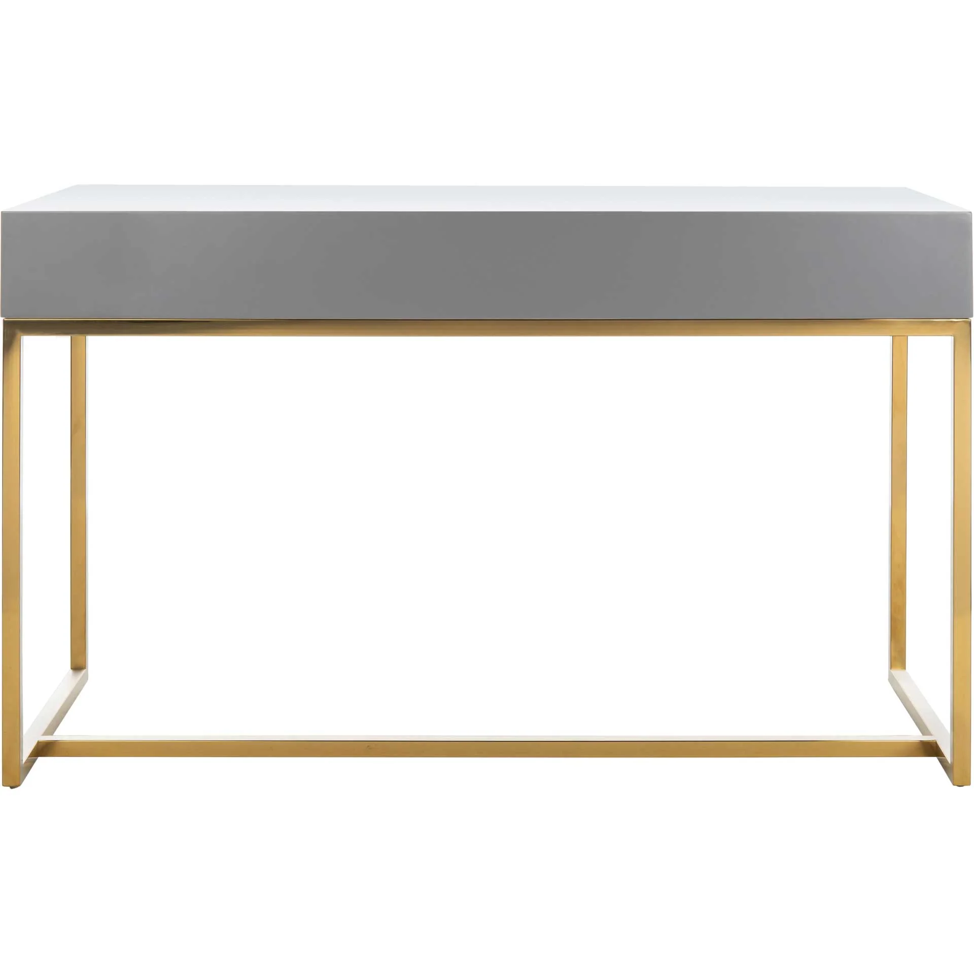 Makayla Modern Desk Gray/Gold - Image 4
