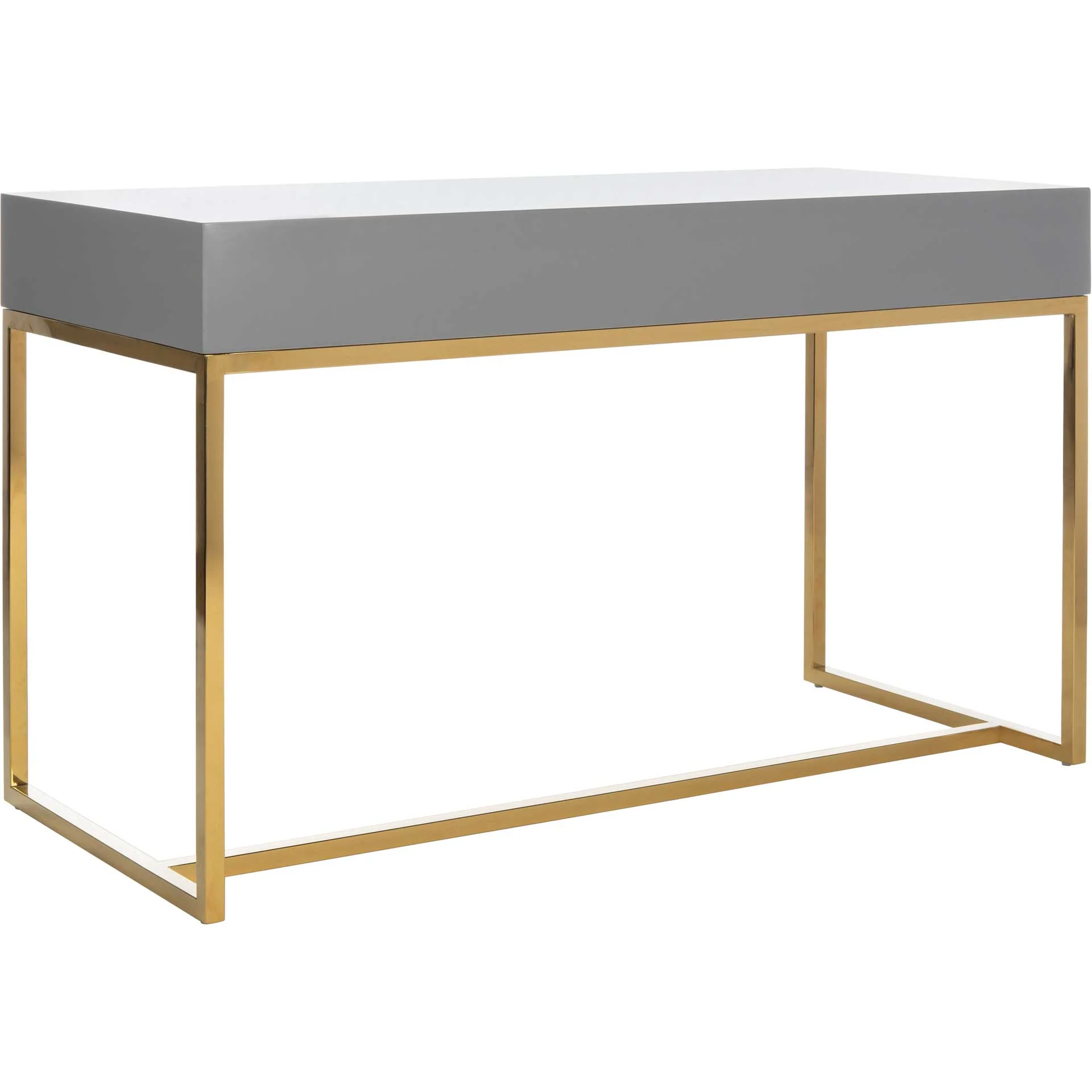 Makayla Modern Desk Gray/Gold - Image 5