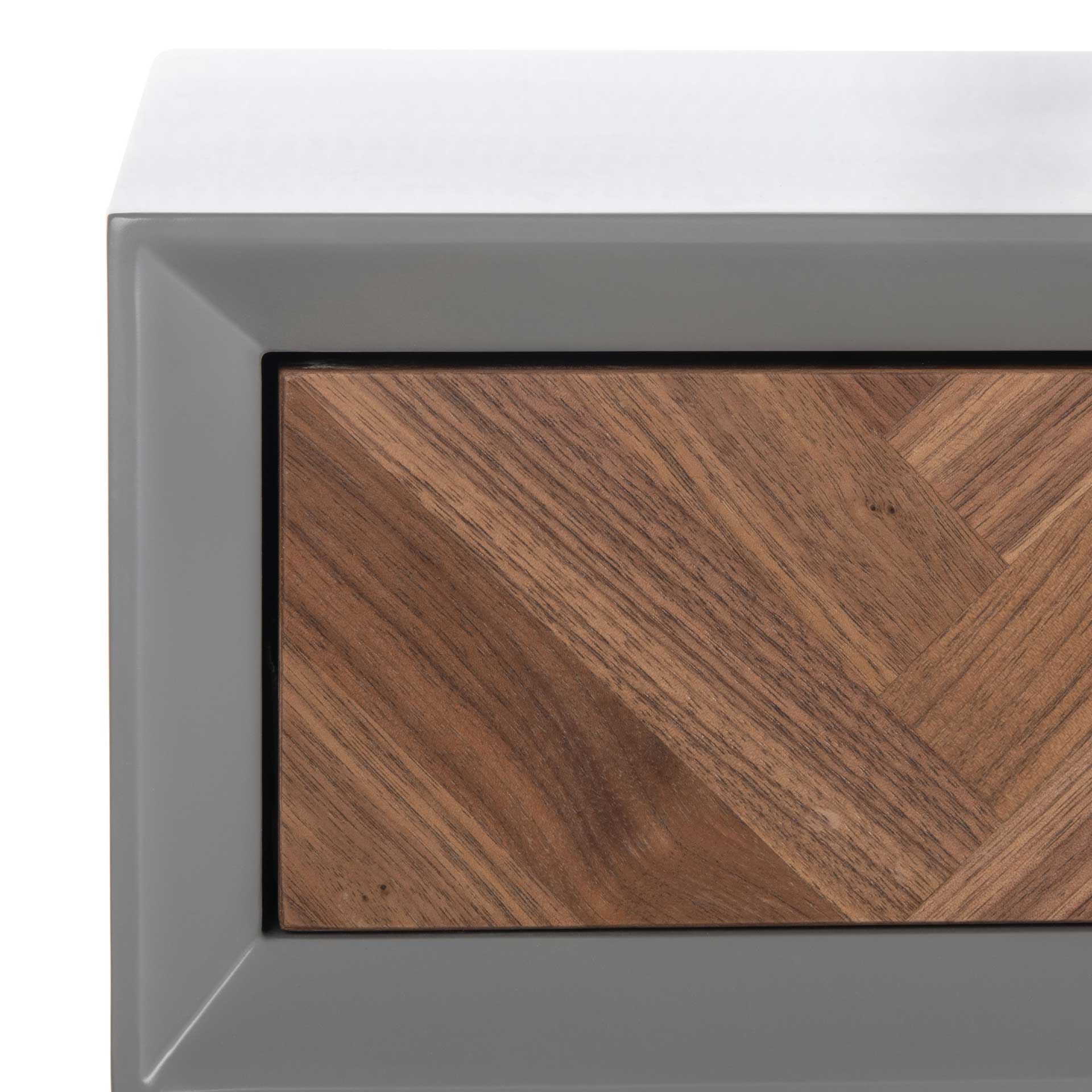 Makayla Modern Desk Gray/Gold - Image 6