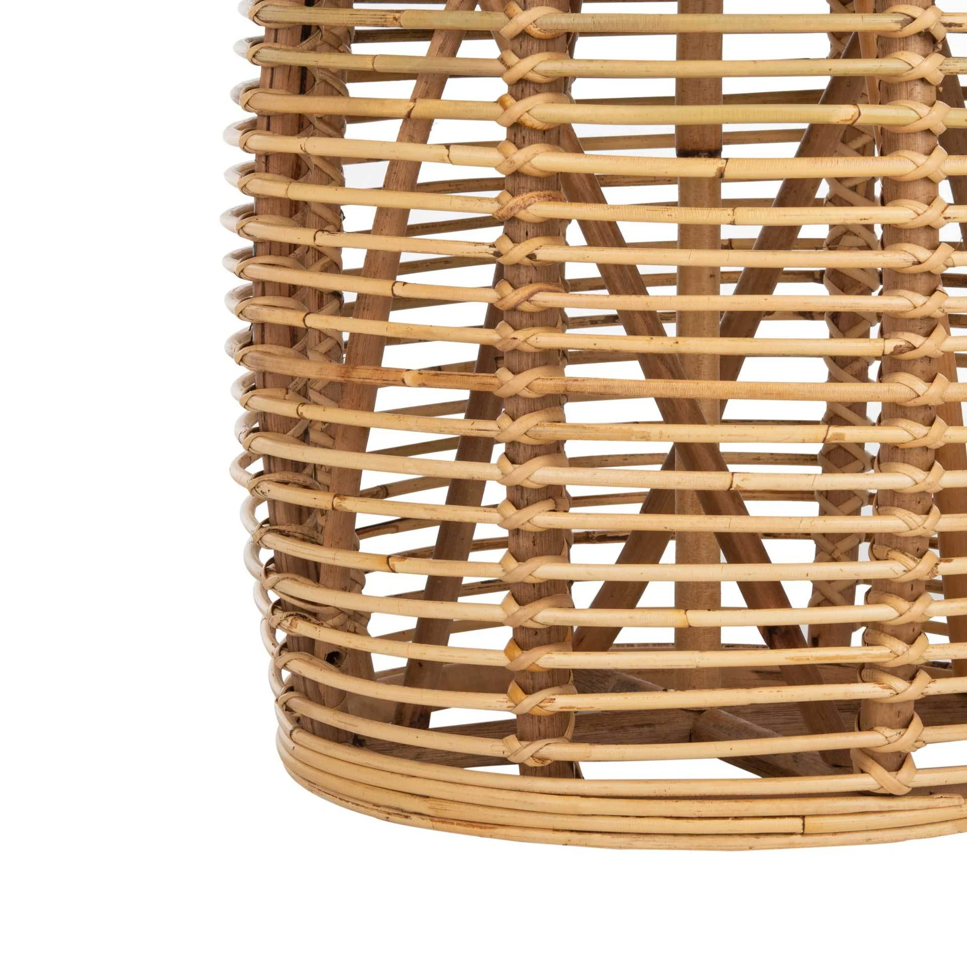 Malakai Rattan Drum Stool Table Natural - Image 3