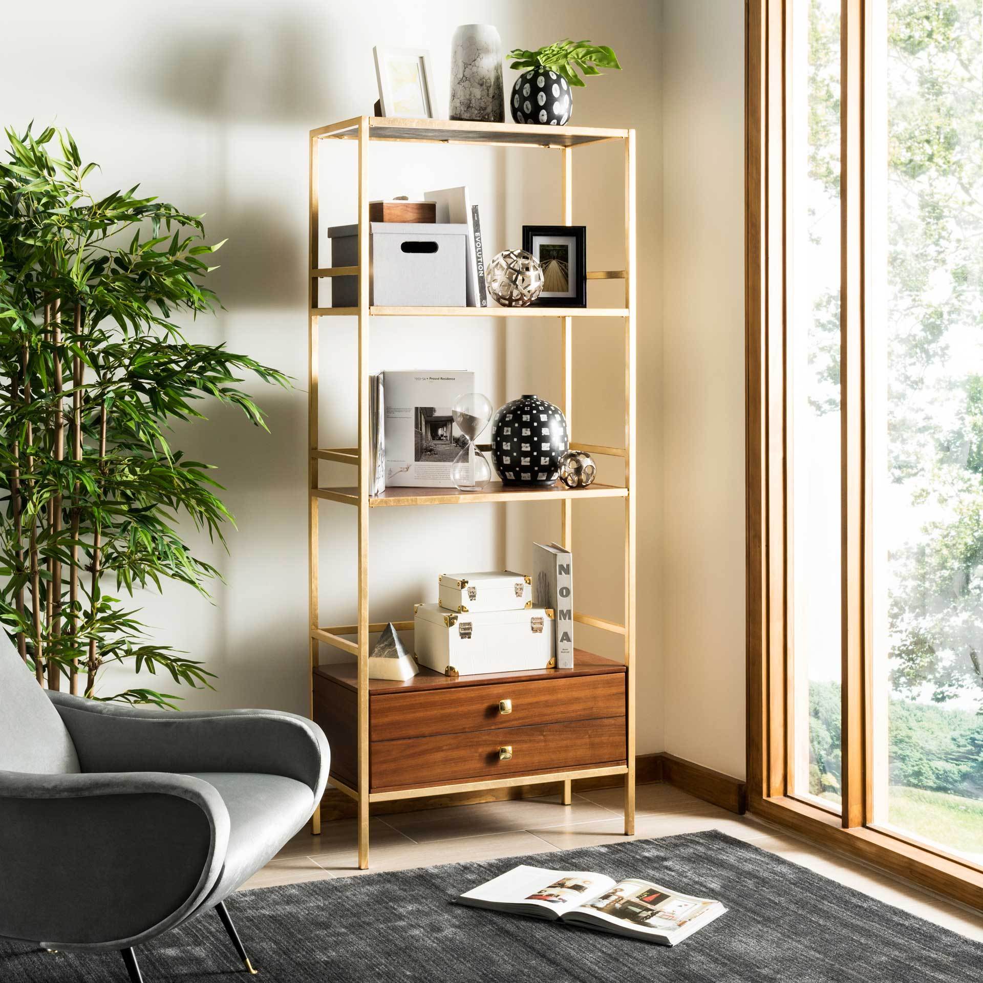 Malaya 4 Tier 1 Drawer Etagere - Image 7