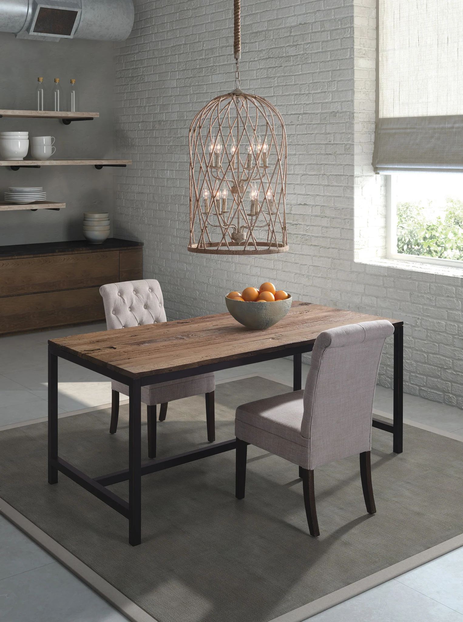 Malden Dining Table Distressed Natural - Image 5