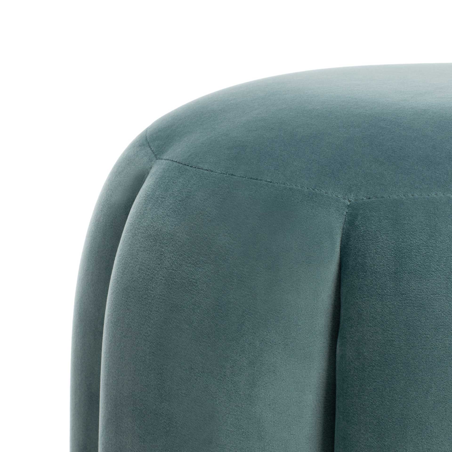 Maleah Channel Tufted Otttoman Seafoam - Image 2