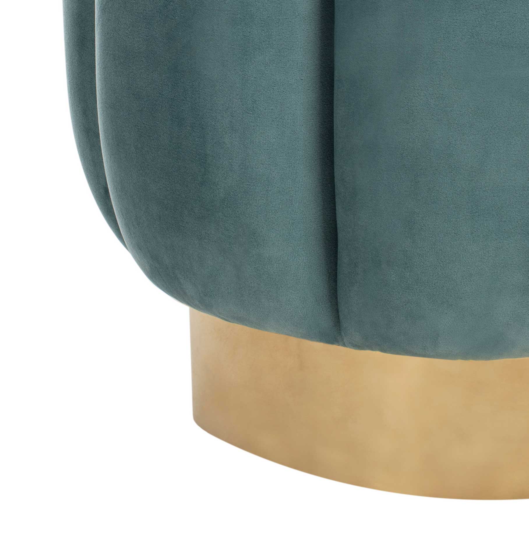 Maleah Channel Tufted Otttoman Seafoam - Image 3