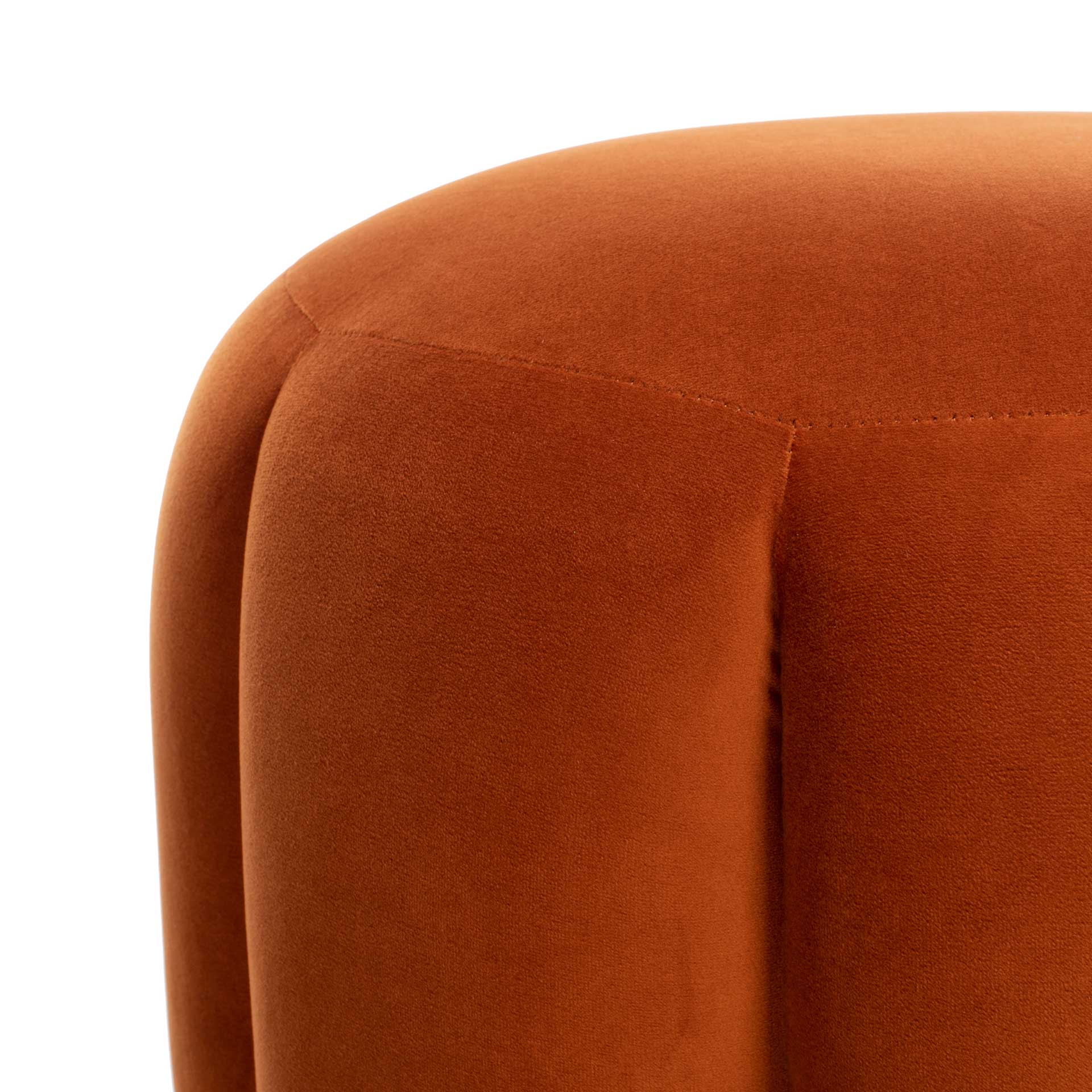 Maleah Channel Tufted Otttoman Sienna - Image 2