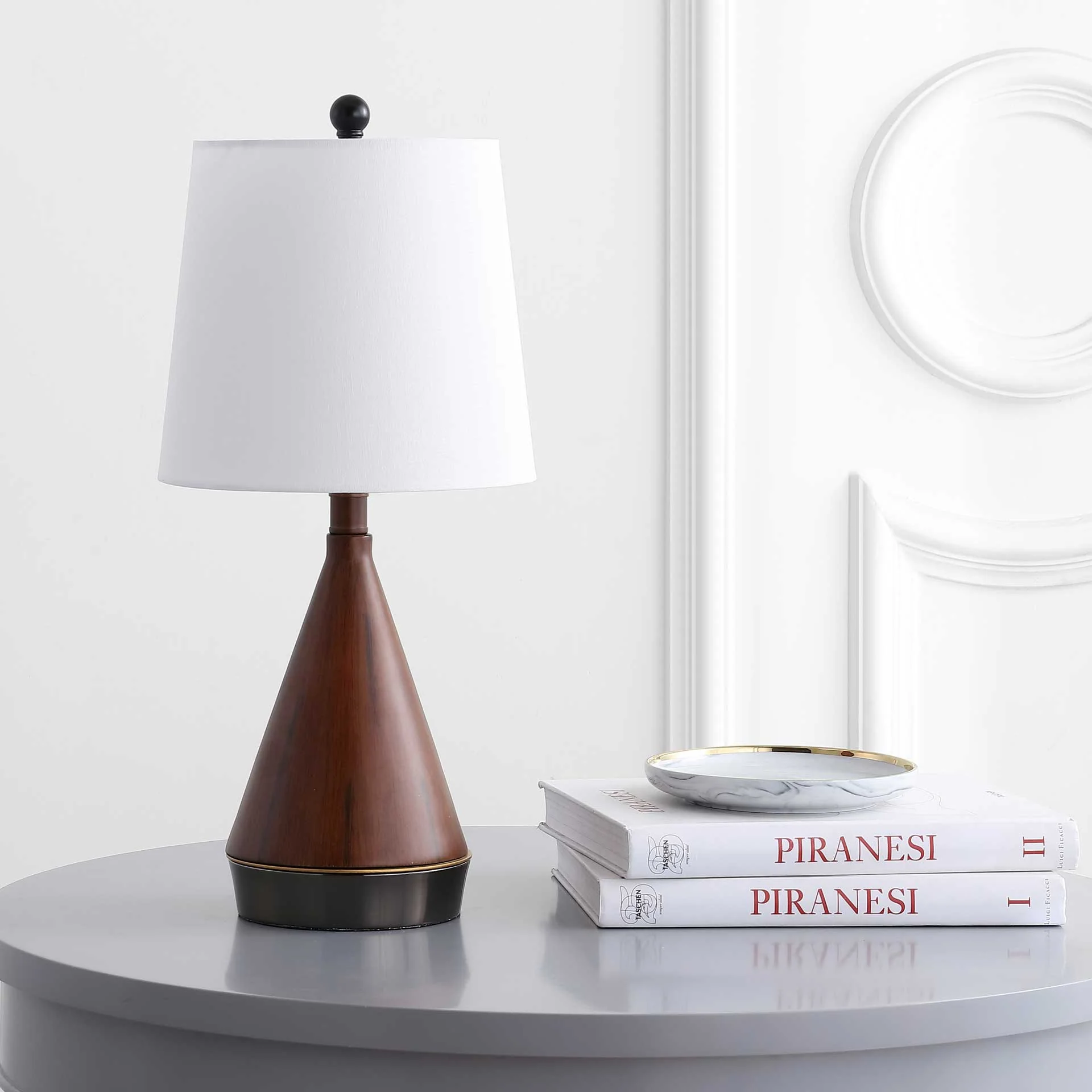 Malena Table Lamp Dark Brown/Black - Image 3