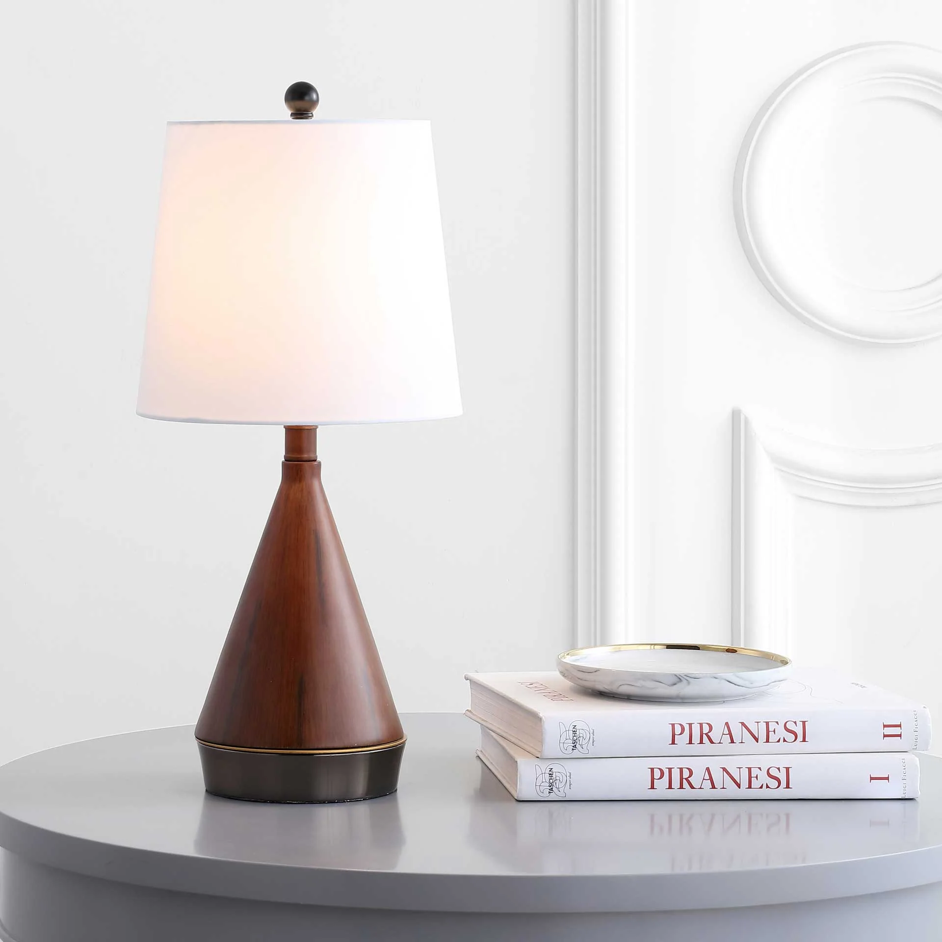 Malena Table Lamp Dark Brown/Black - Image 4