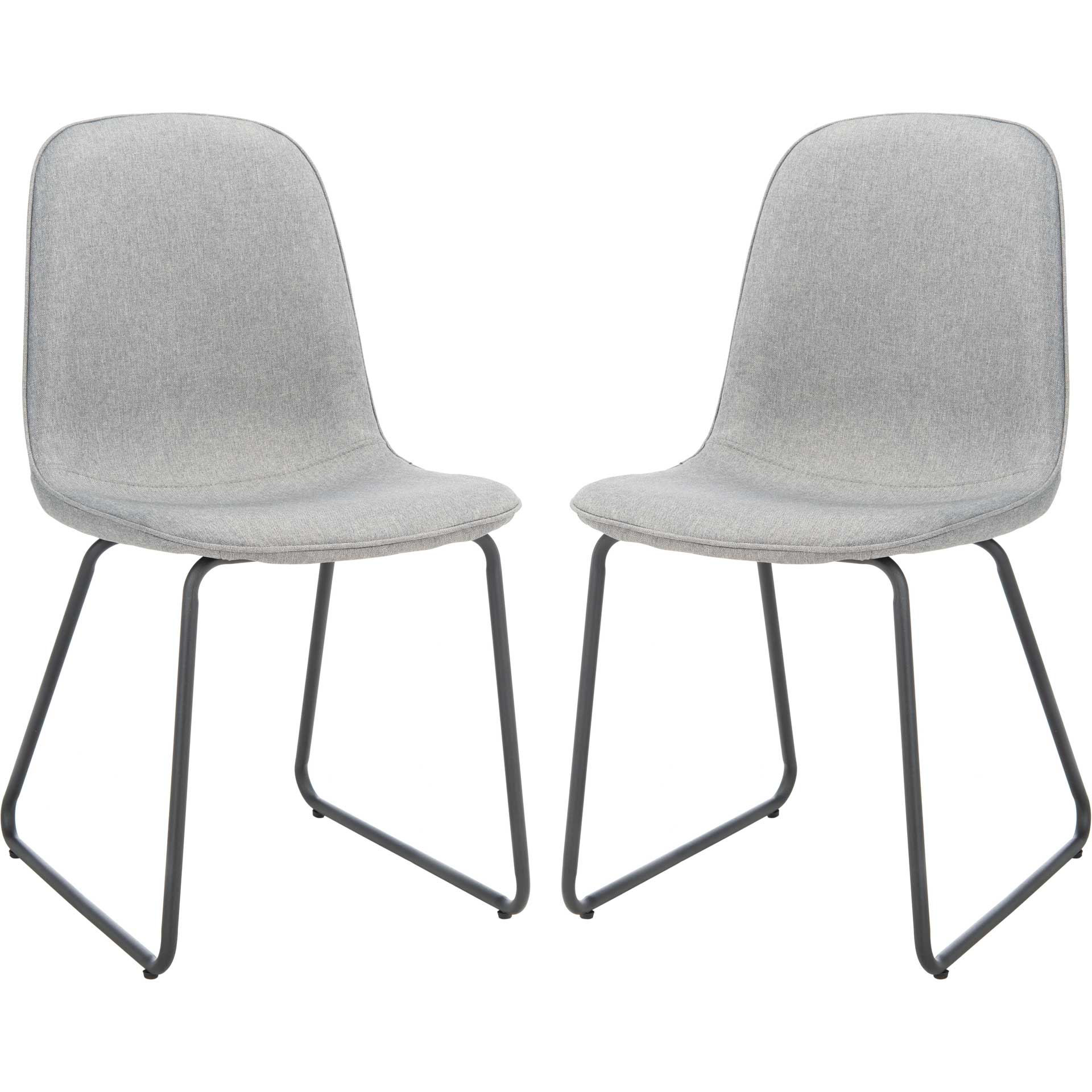 Mallory Dining Chair Gray/Black (Set of 2) - Image 2