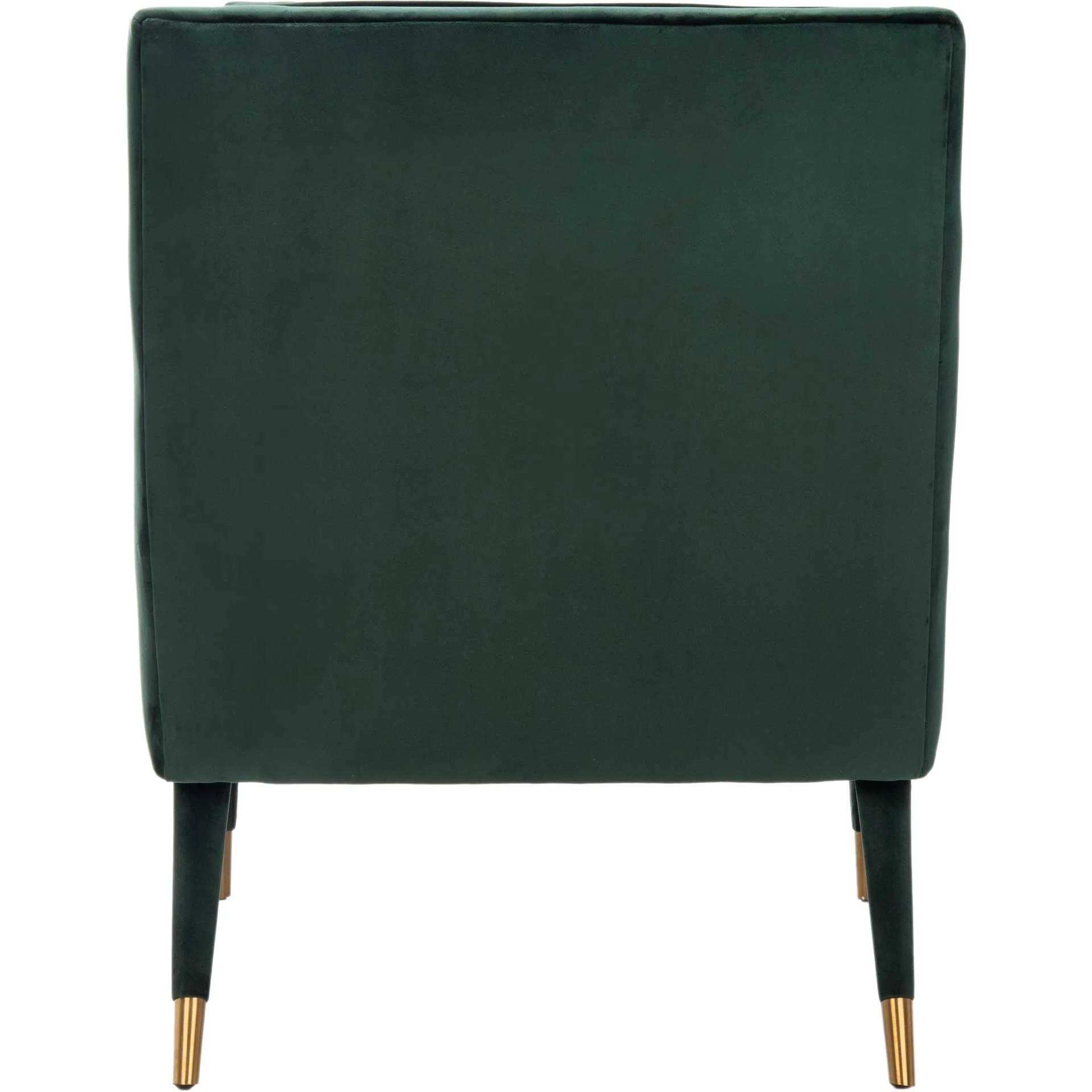 Malloy Tufted Accent Chair Forest Green/Gold - Image 4