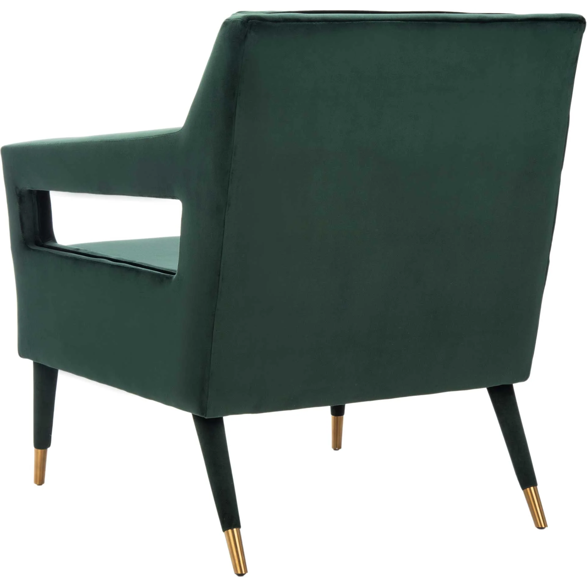 Malloy Tufted Accent Chair Forest Green/Gold - Image 5